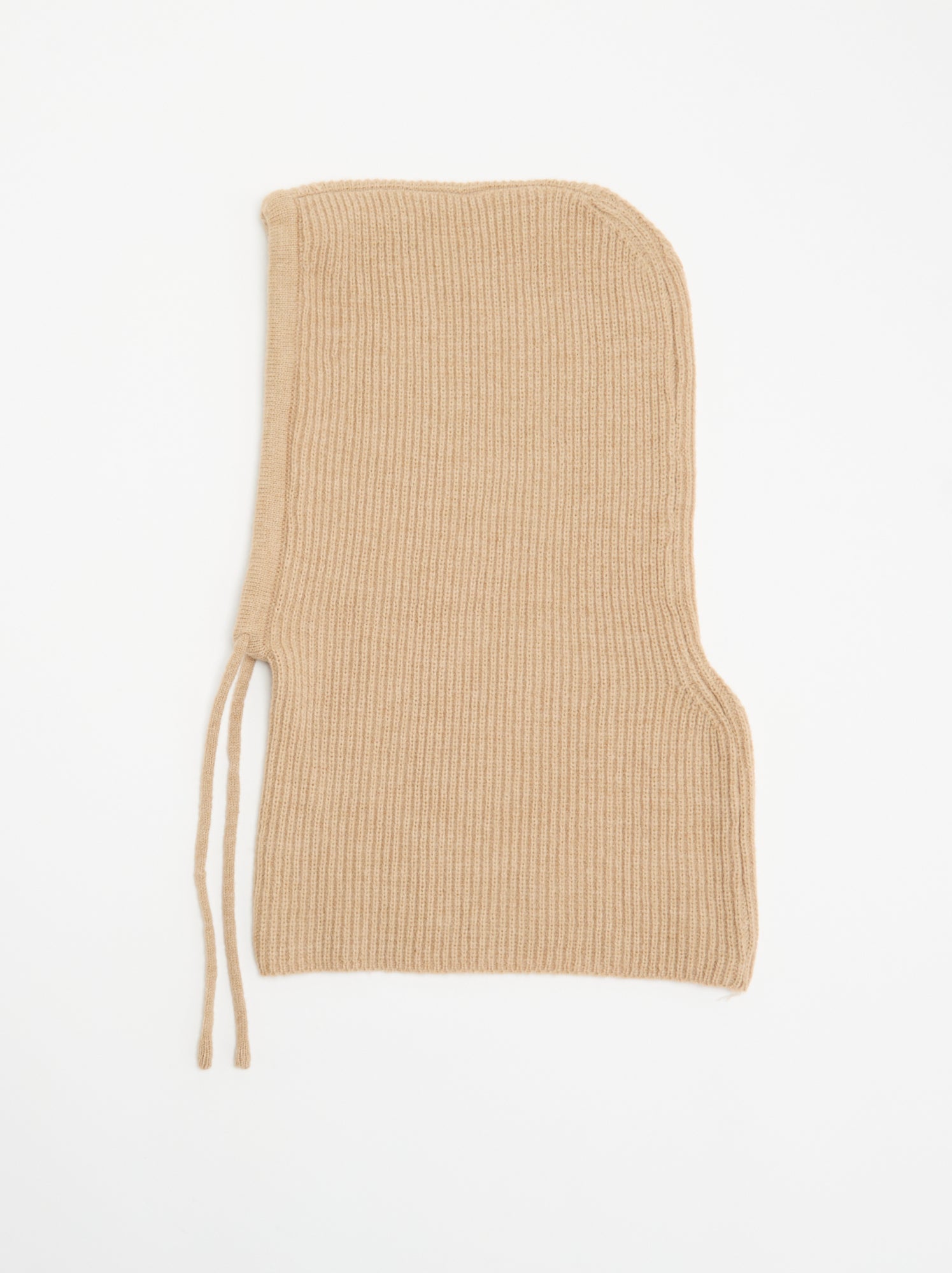 Cagoule côtelée unie - Beige