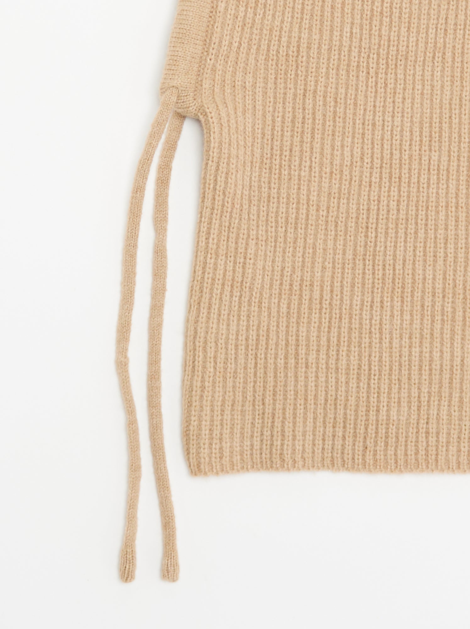 Cagoule côtelée unie - Beige