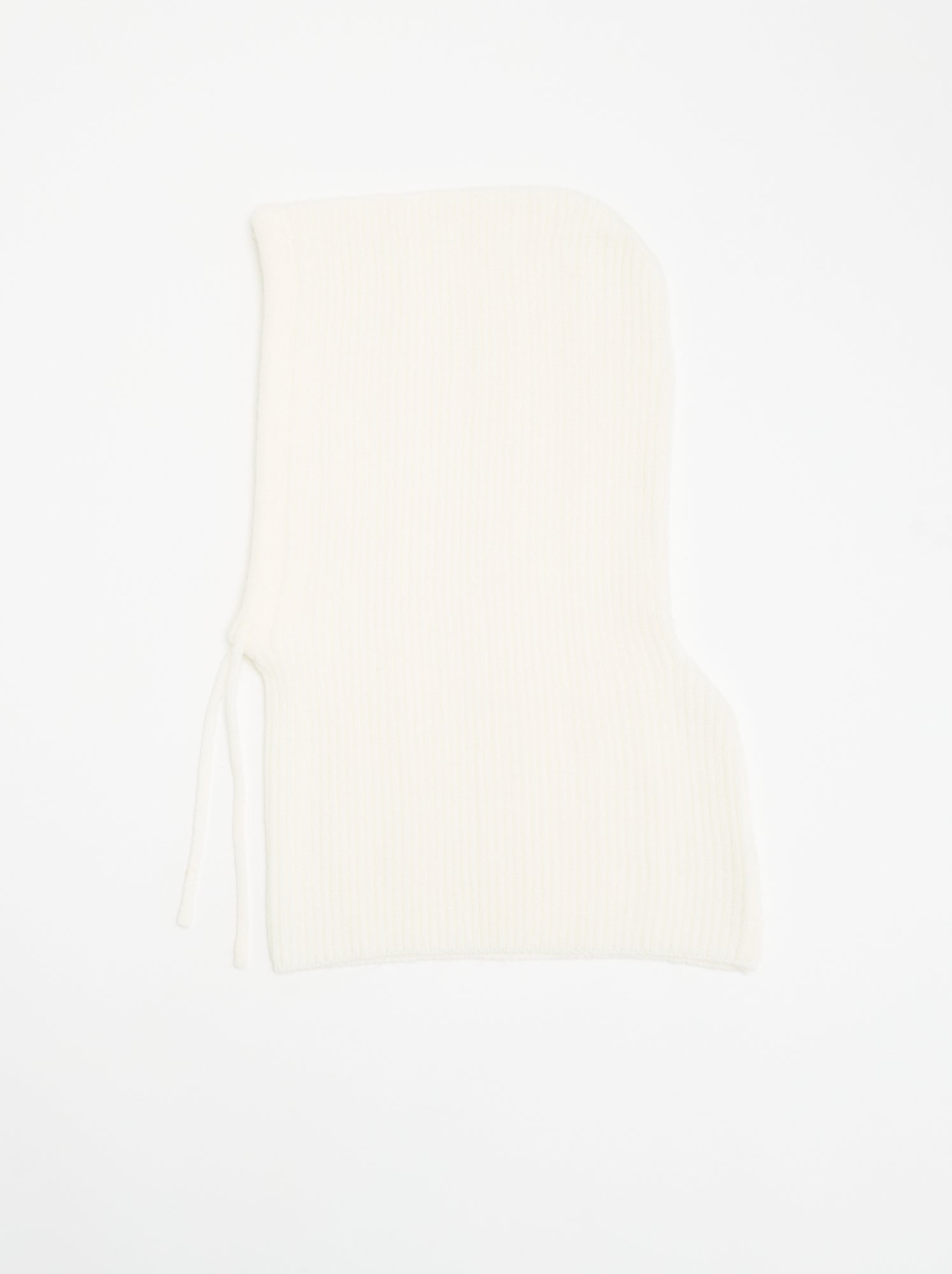 Cagoule côtelée unie - Blanc