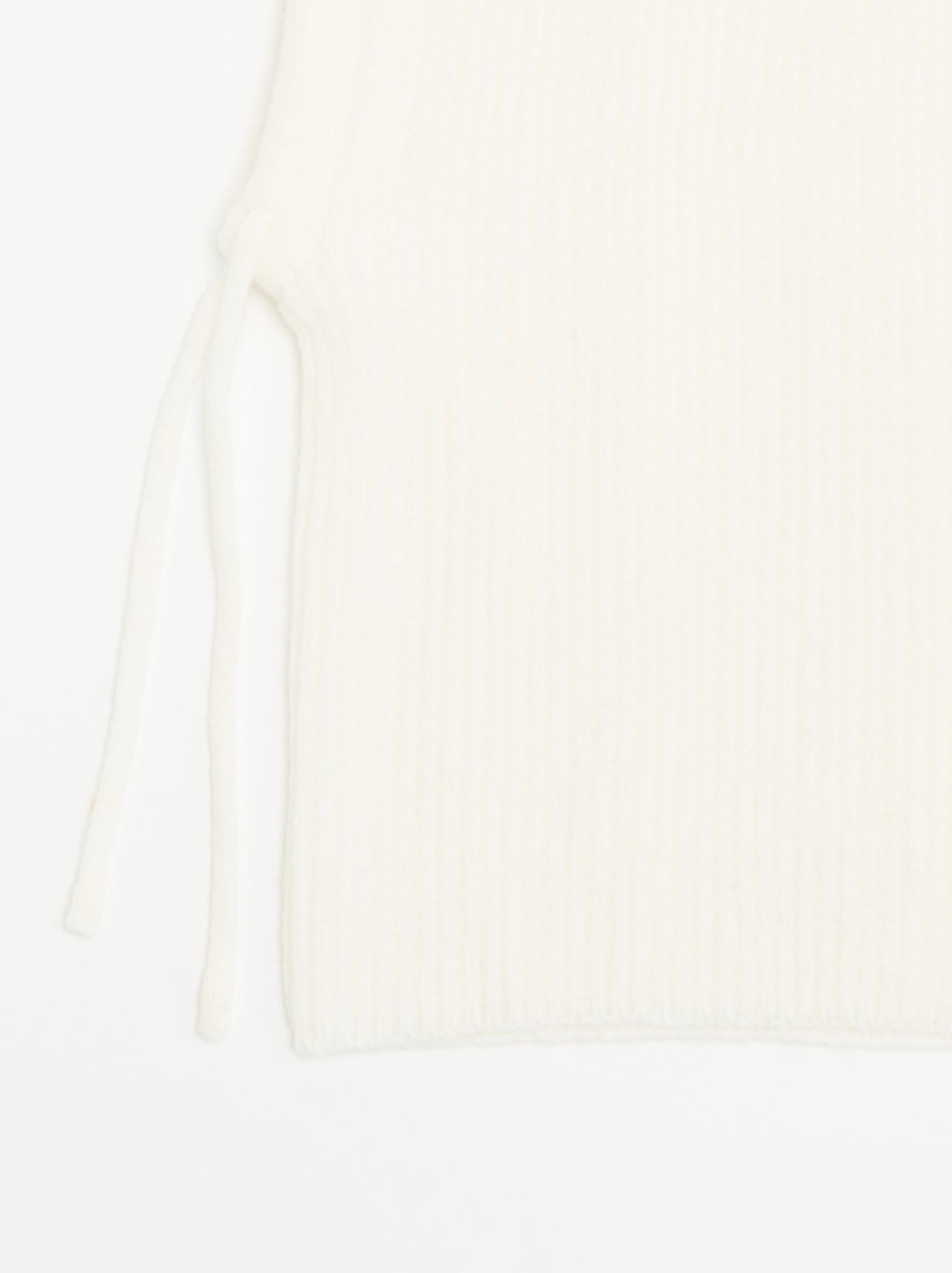 Cagoule côtelée unie - Blanc