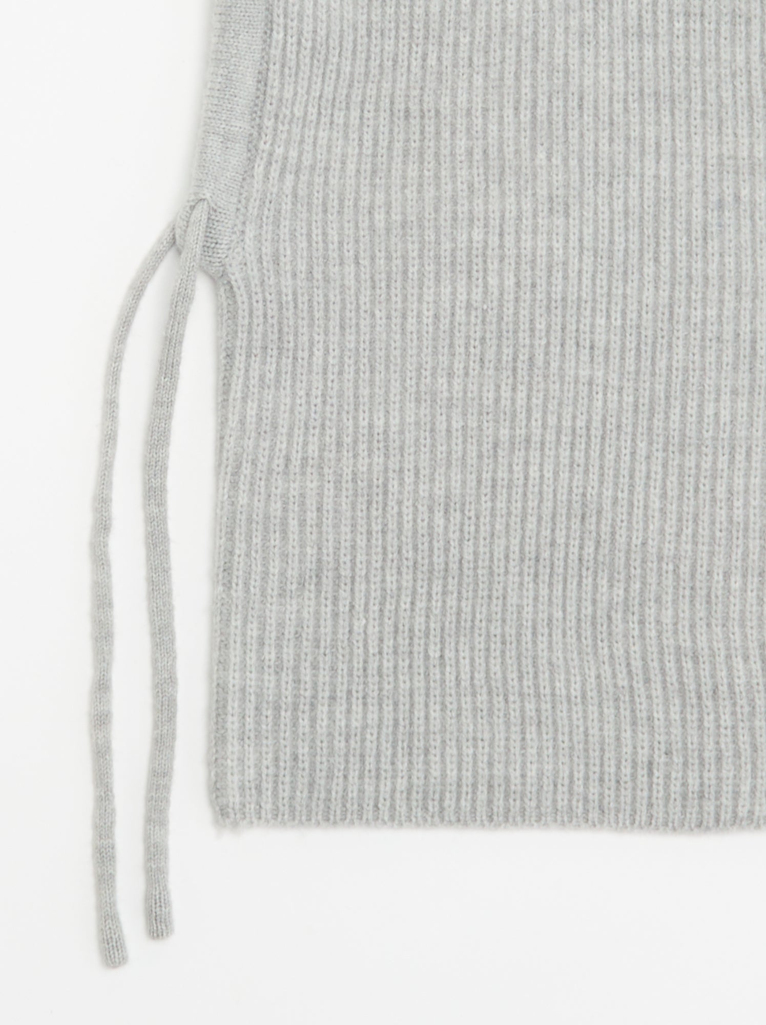 Cagoule côtelée unie - Gris