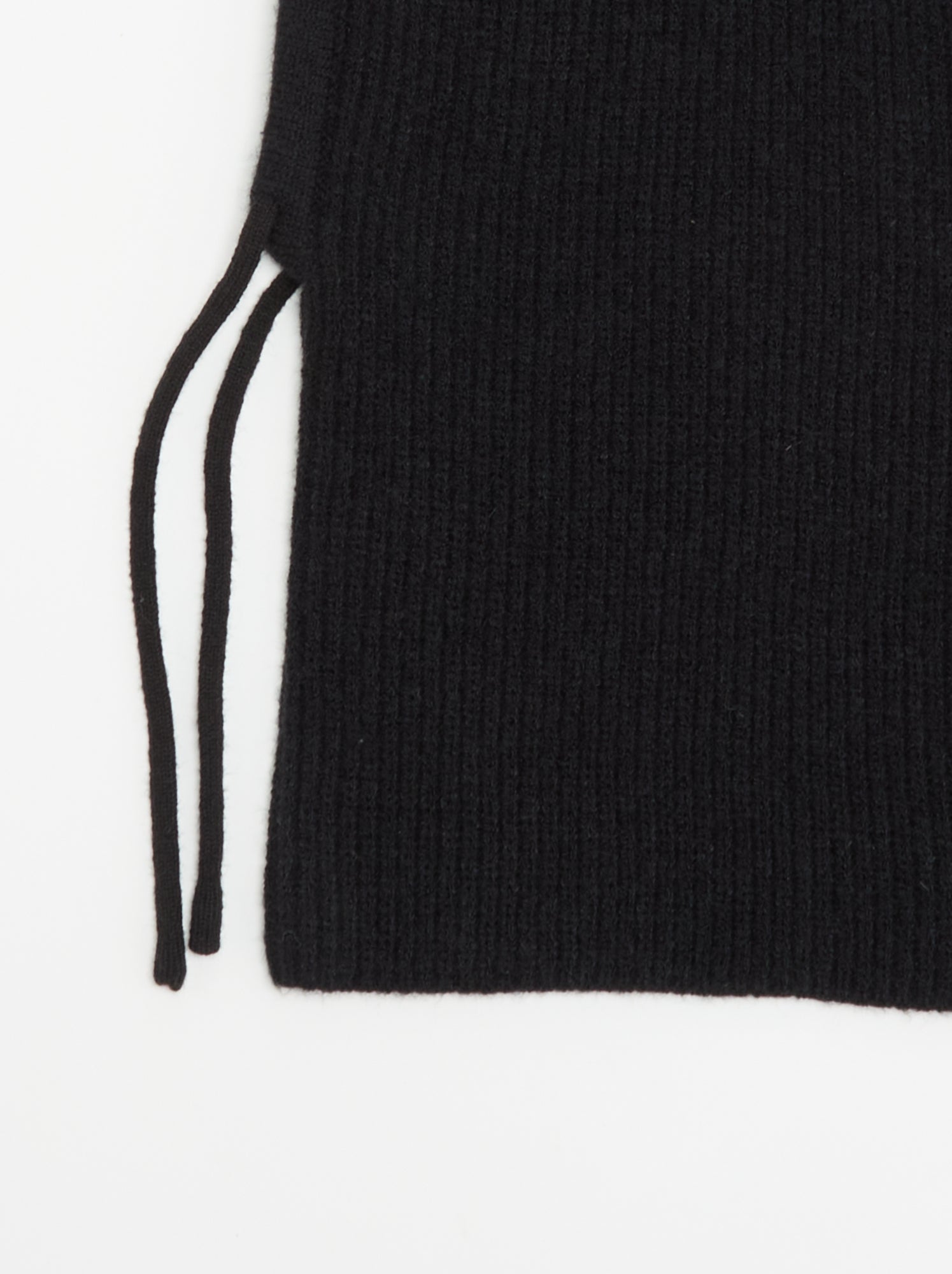 Cagoule côtelée unie - Noir
