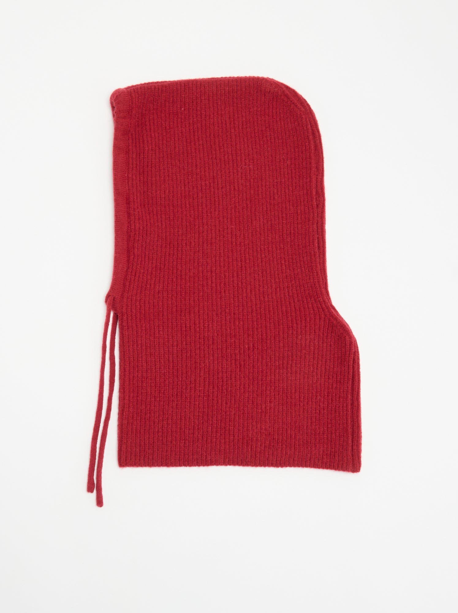 Cagoule côtelée unie - Rouge
