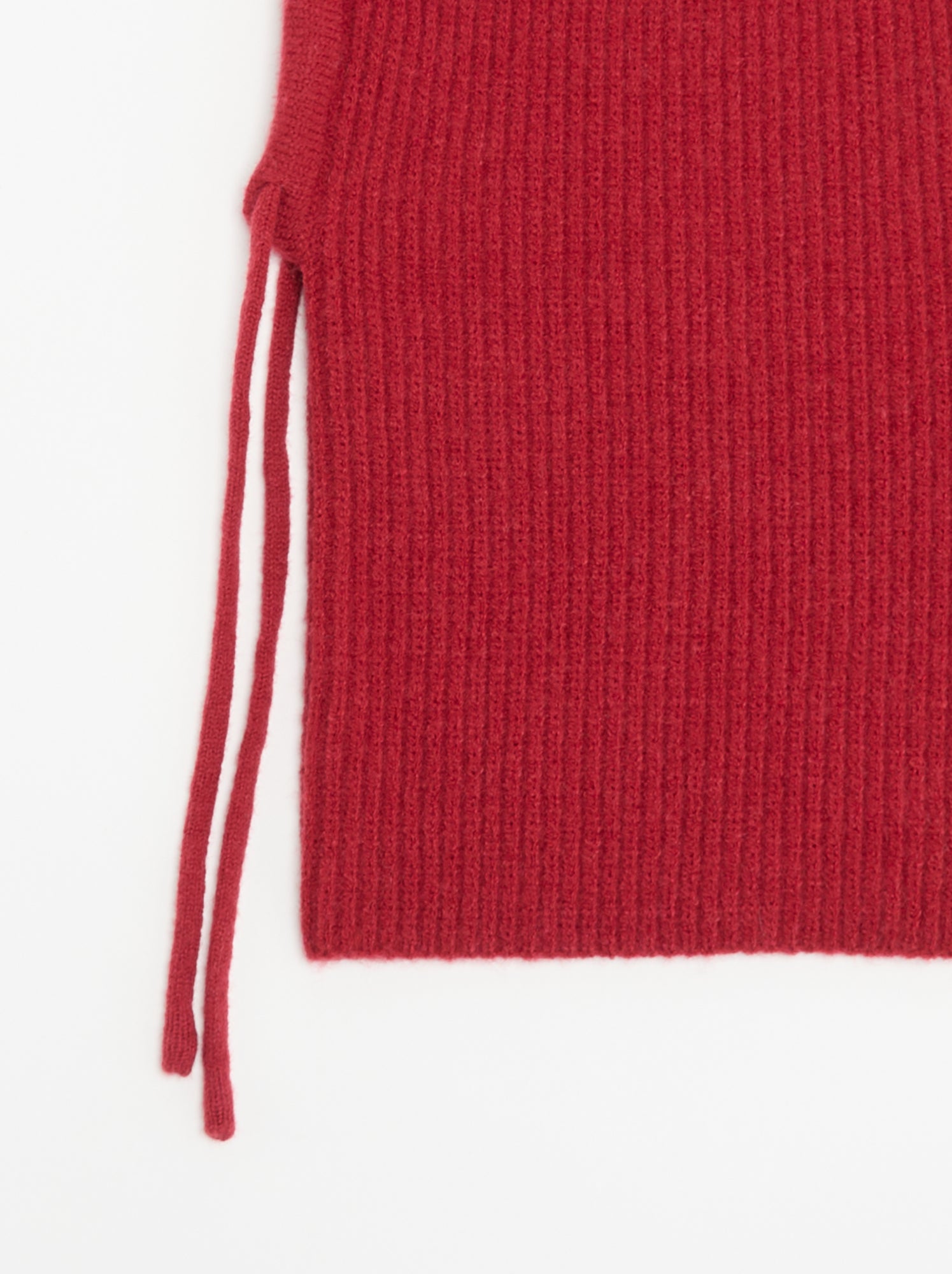 Cagoule côtelée unie - Rouge