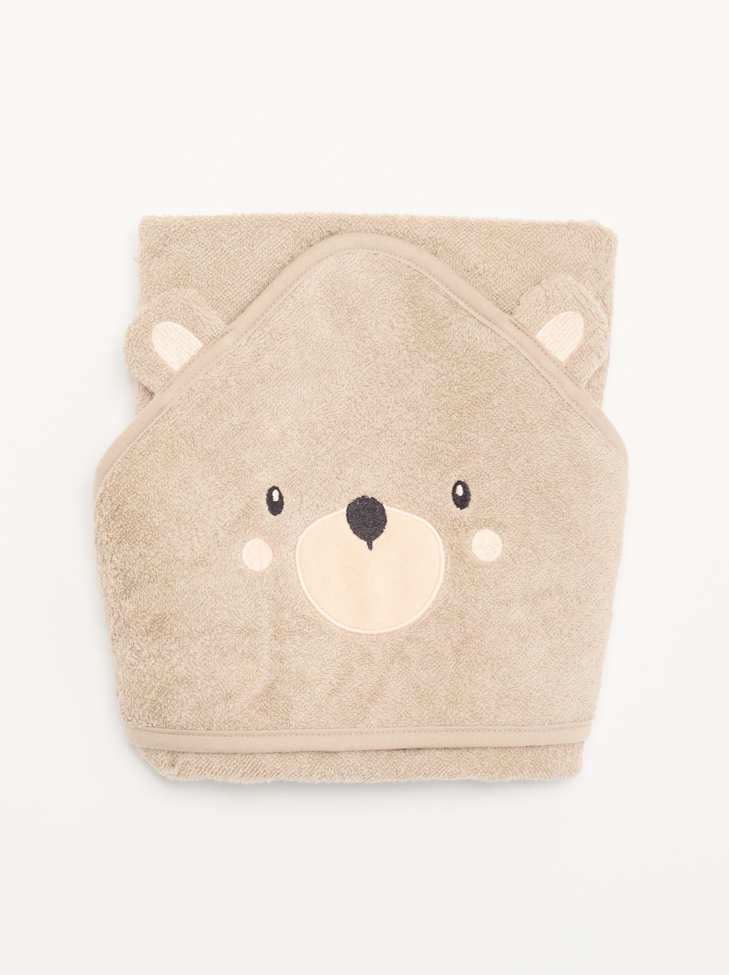 Cape de bain avec capuche animée - Beige