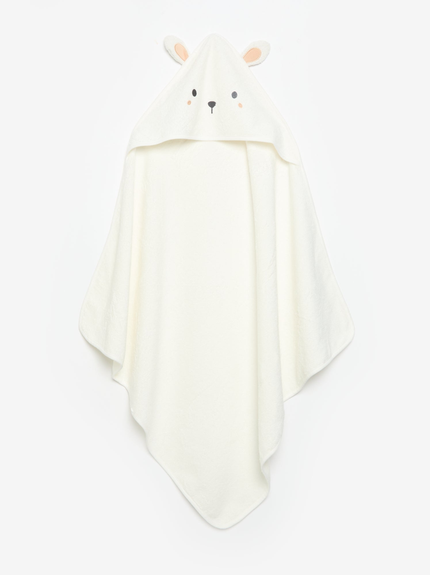 Cape de bain avec capuche animée - Blanc