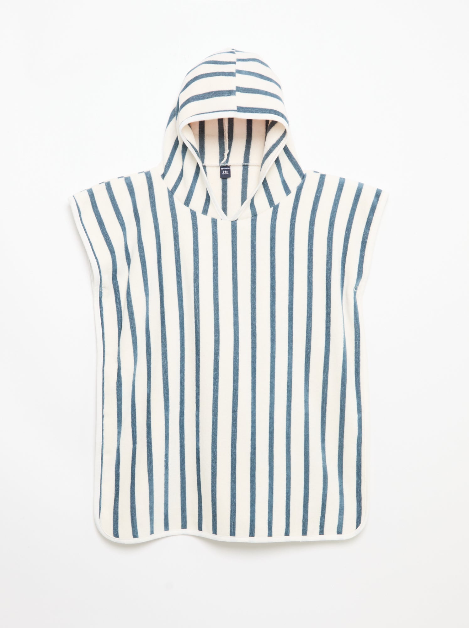 Cape de bain en coton - Bleu
