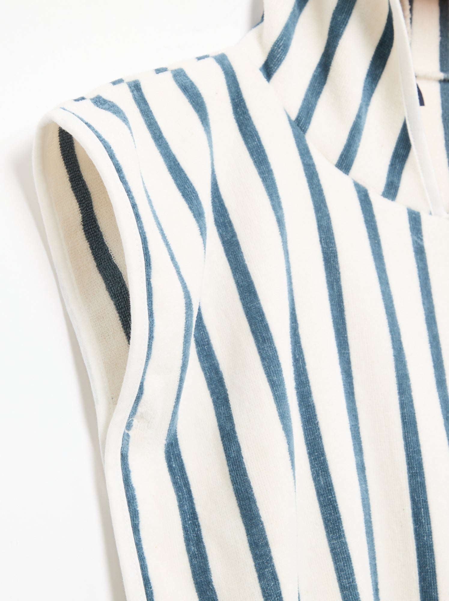 Cape de bain en coton - Bleu
