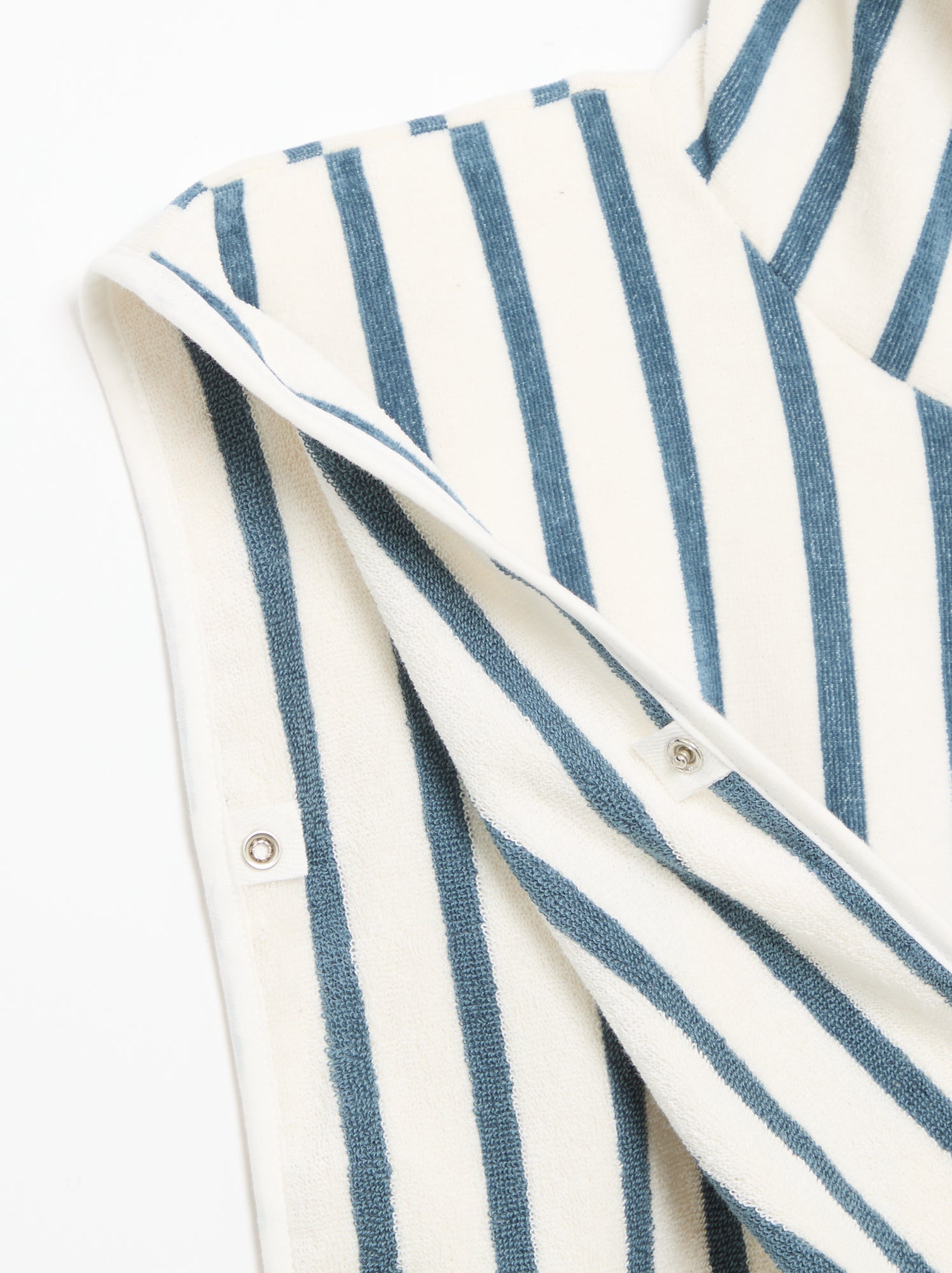 Cape de bain en coton - Bleu