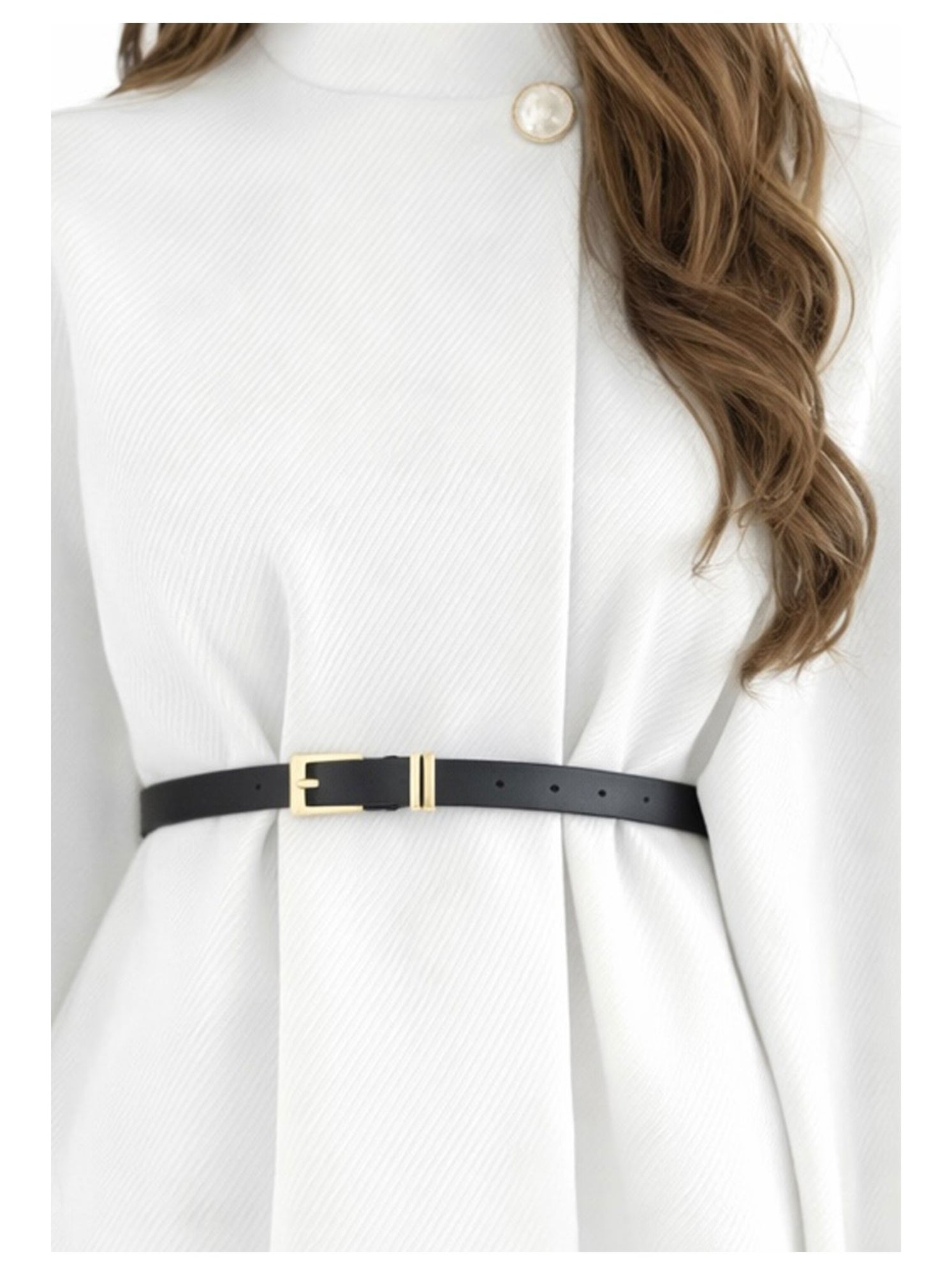 Cape poncho kebello - Blanc