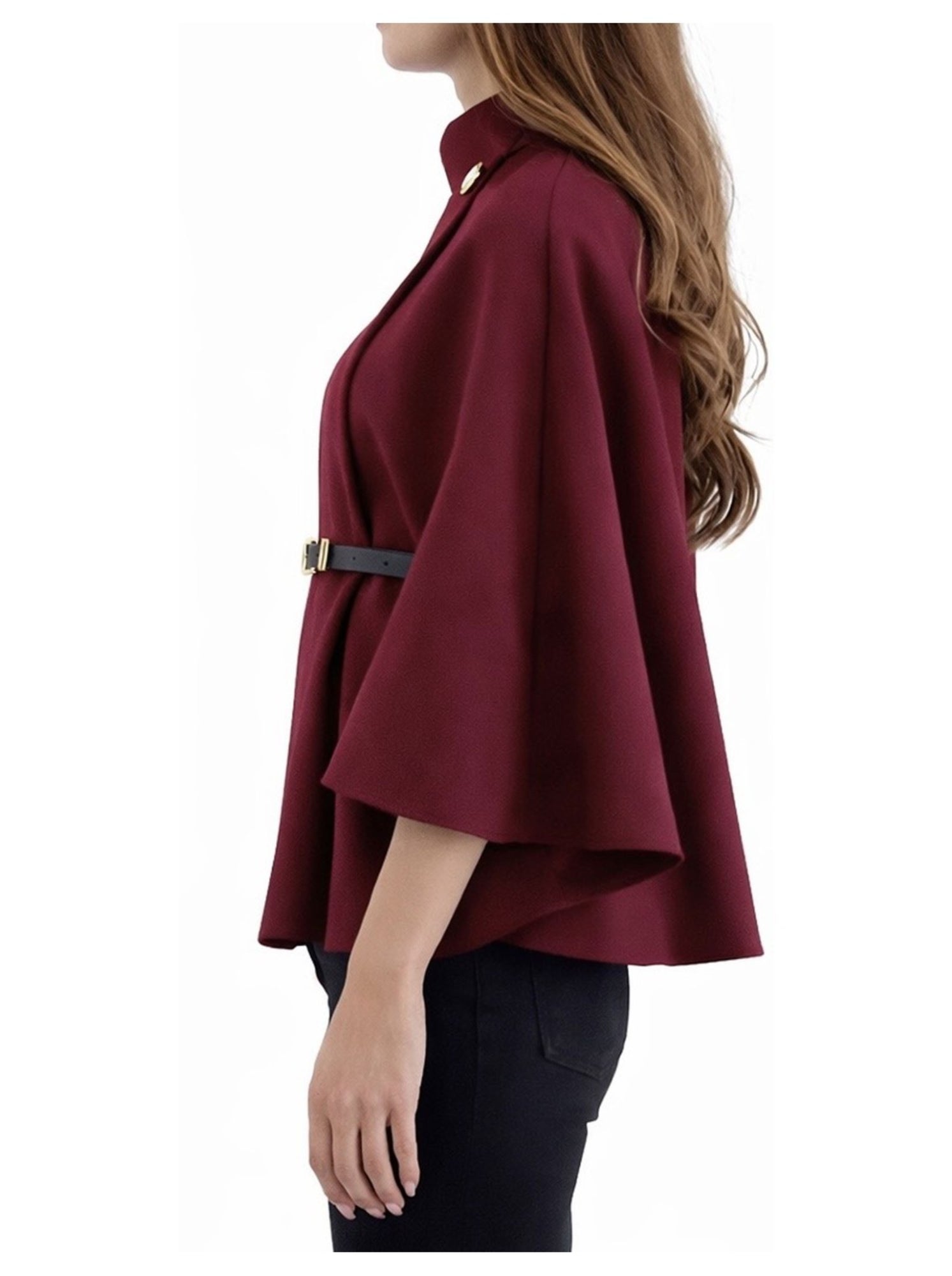 Cape poncho kebello - Bordeaux