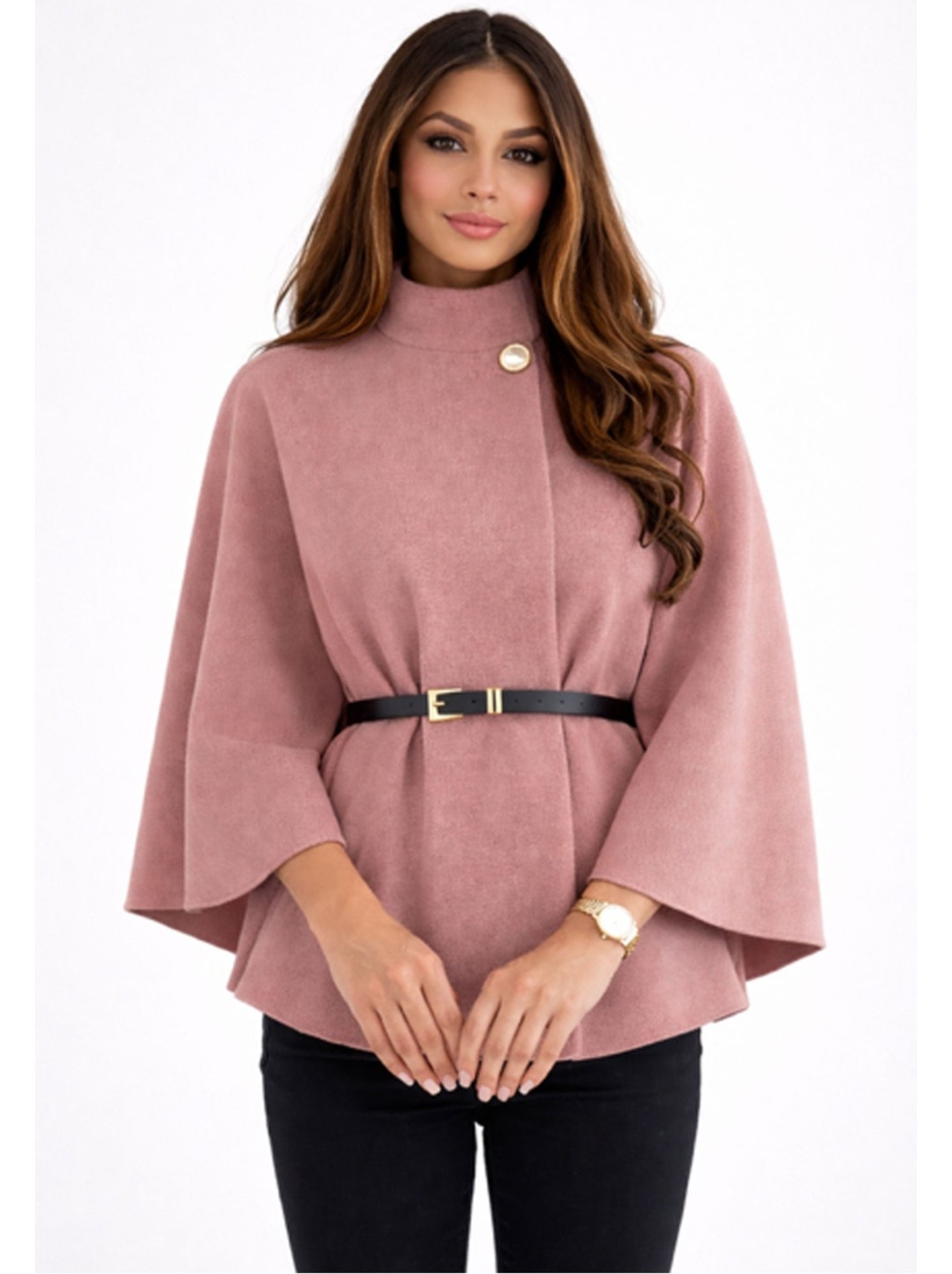 Cape poncho kebello - Rose
