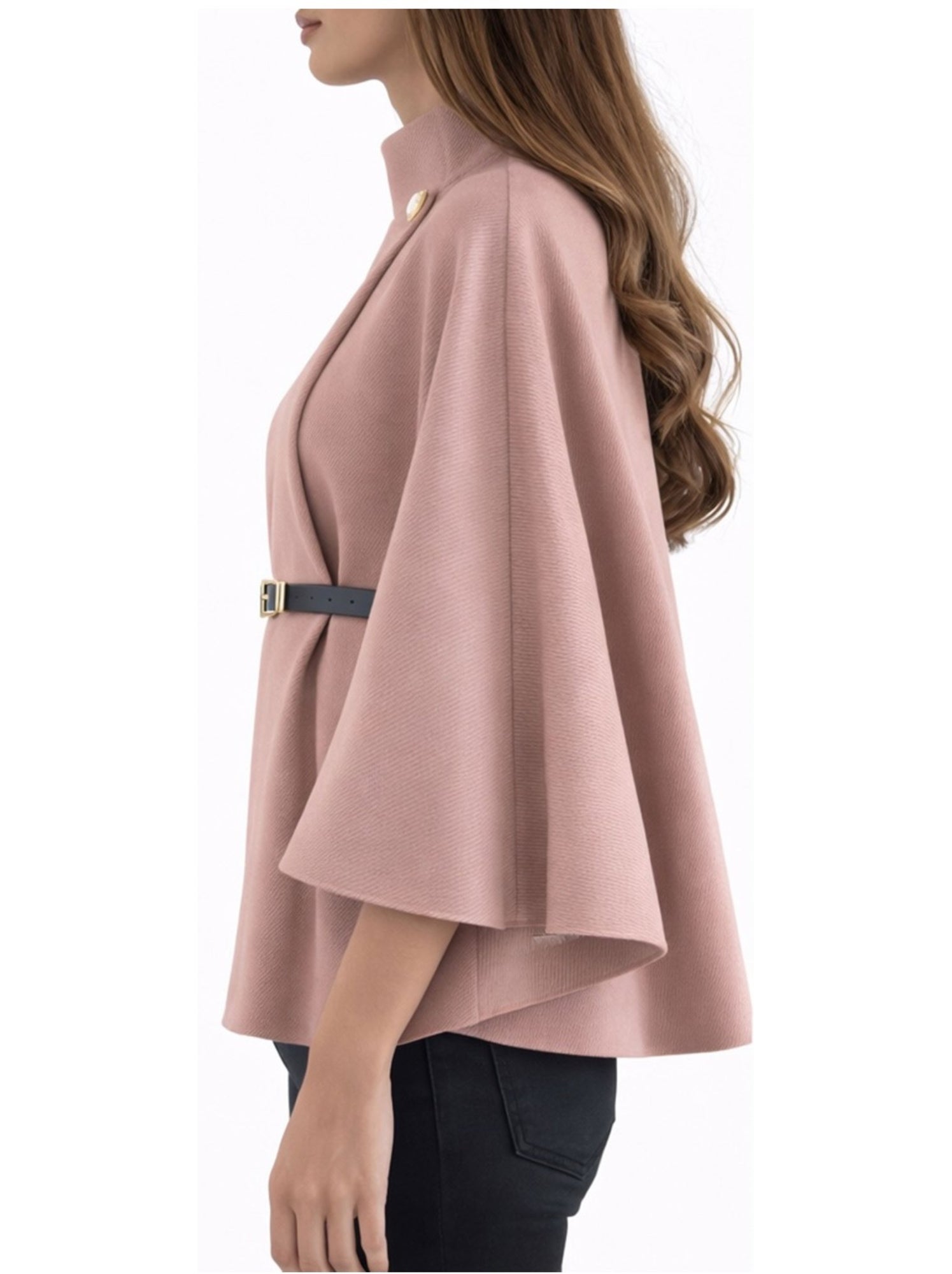 Cape poncho kebello - Rose