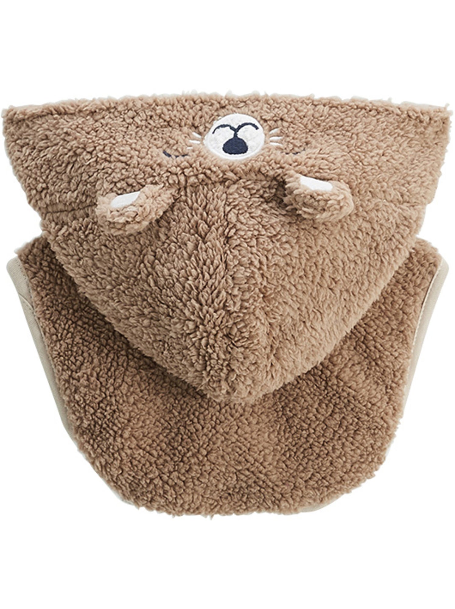 Capuche bébé en sherpa charly - Marron