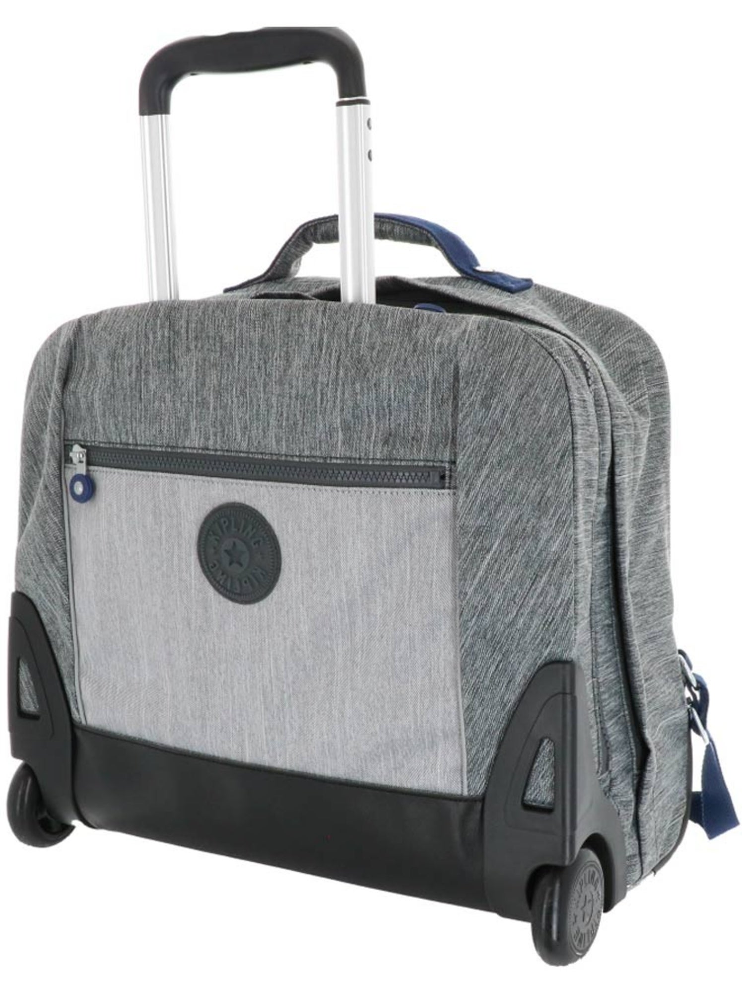 Cartable à roulettes effet denim Kipling - Gris