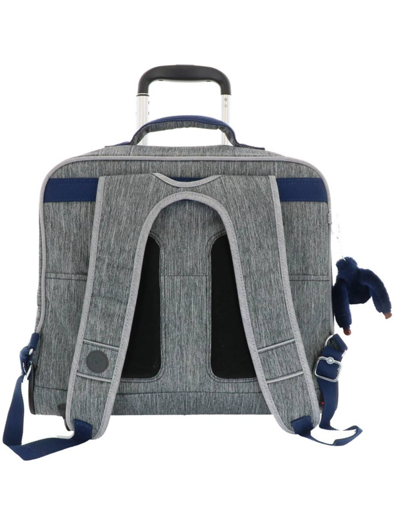 Cartable à roulettes effet denim Kipling - Gris
