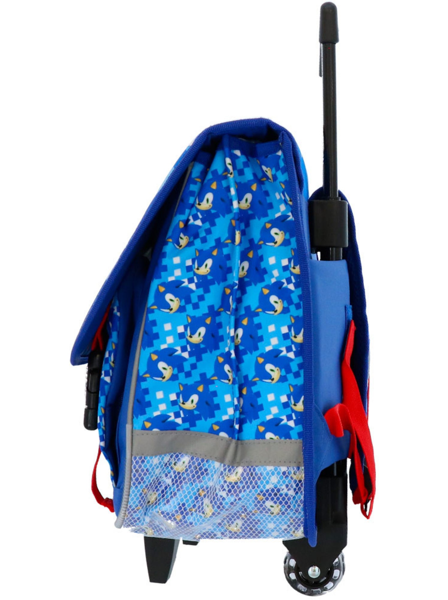 Cartable à roulettes sonic flash 41 cm 2 compartiments - Noir Rose foncé Bleu
