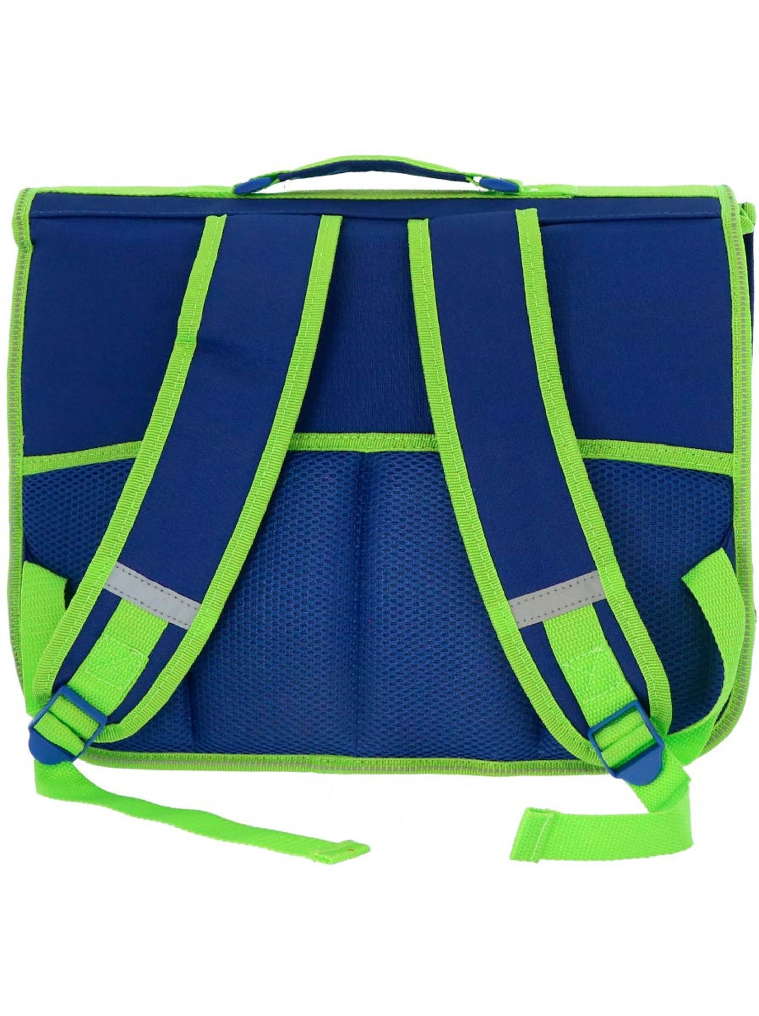 Cartable scolaire minecraft creeper boom polyester - Bleu Vert