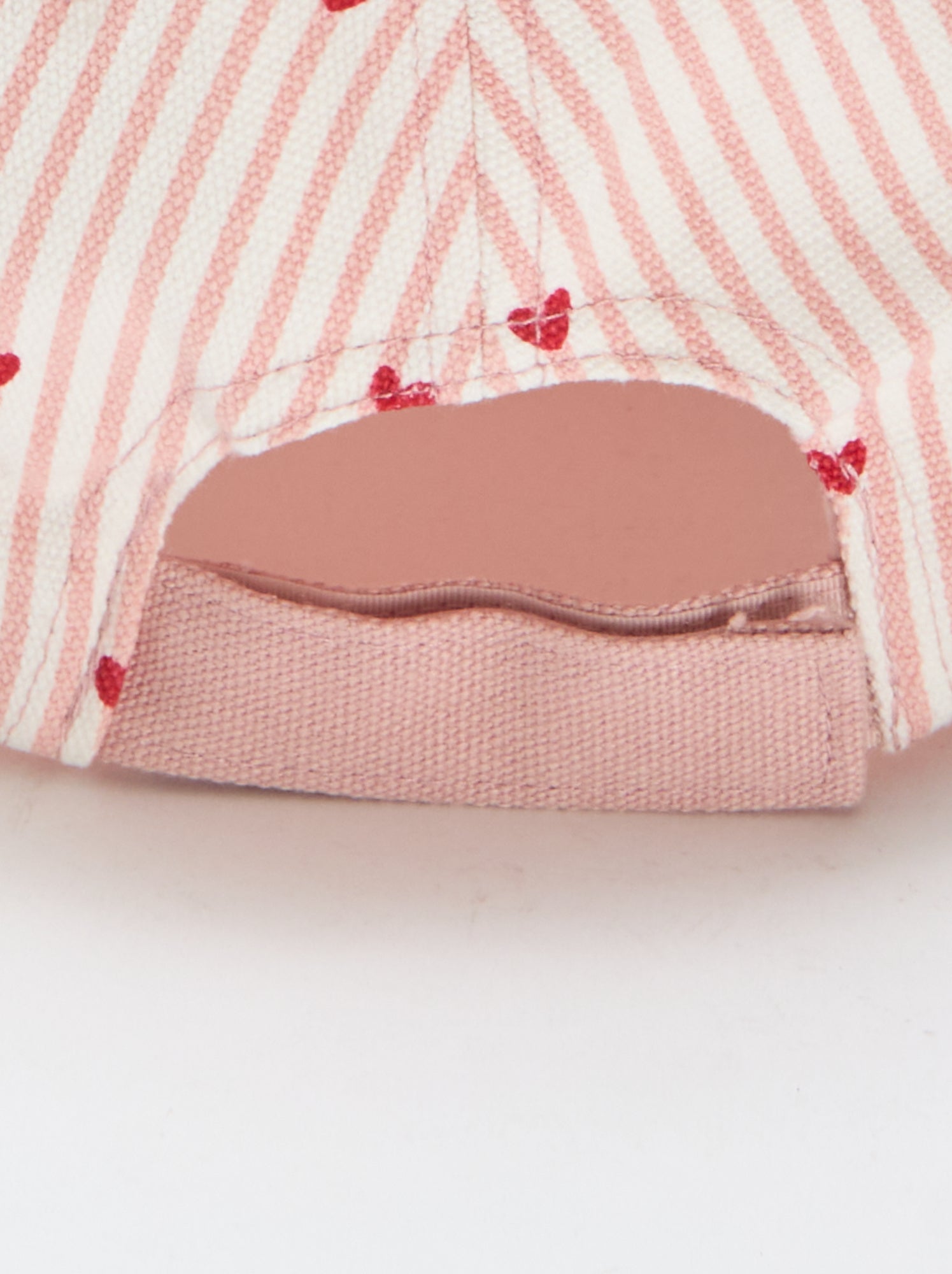Casquette à motif réglable par scratch - Rose