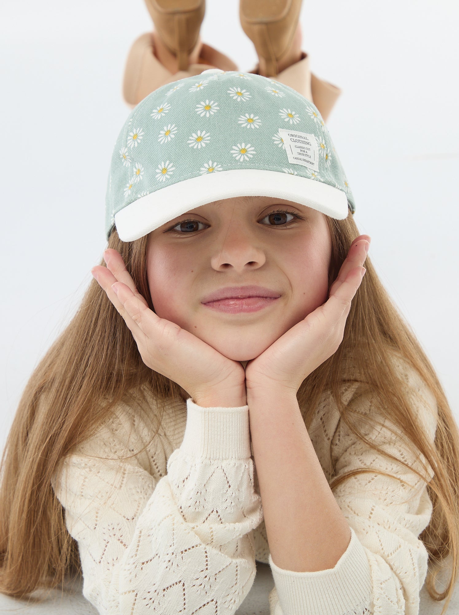 Casquette à motif réglable par scratch - Vert (EYU55_3)