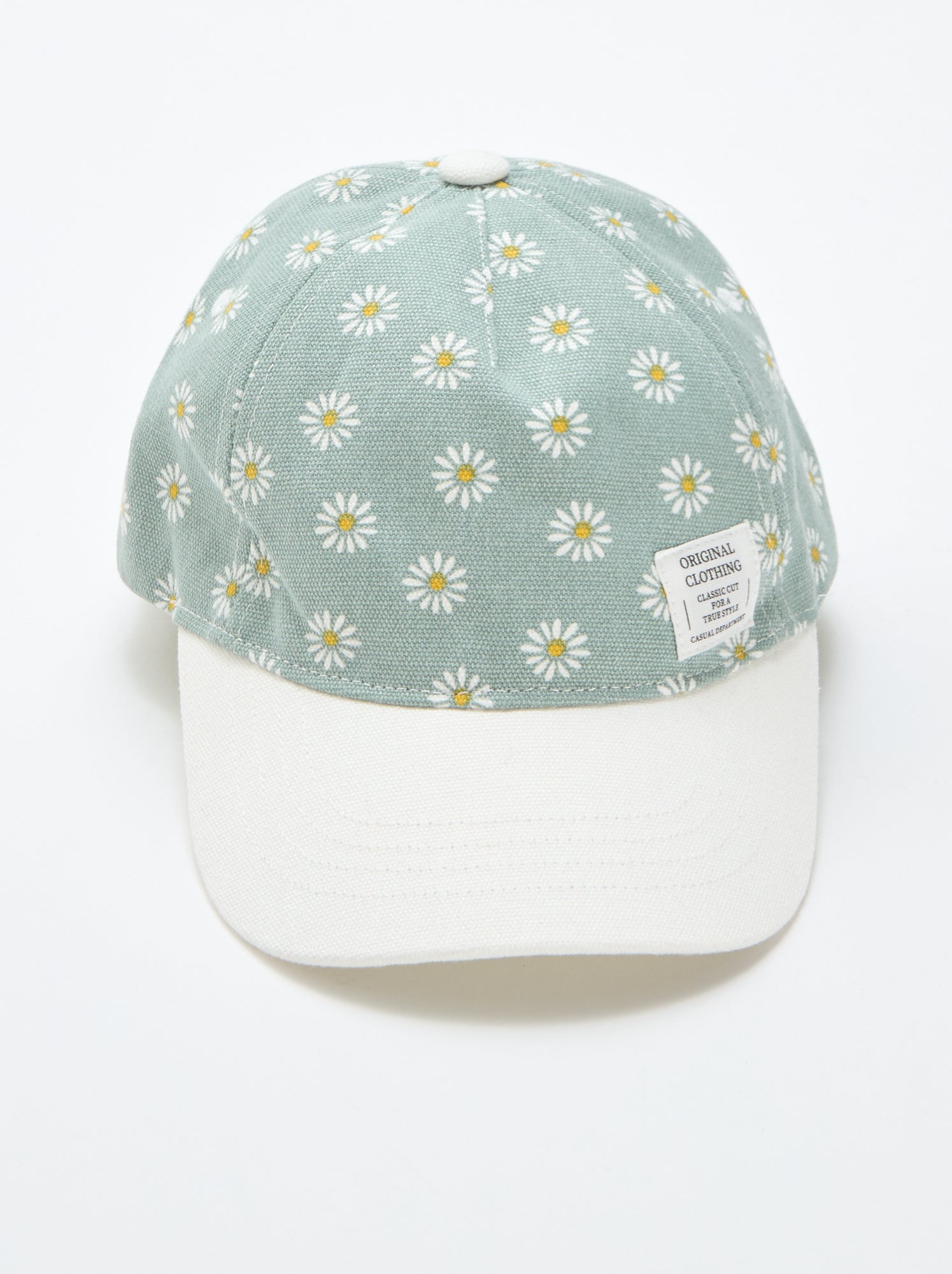 Casquette à motif réglable par scratch - Vert (EYU55_3)