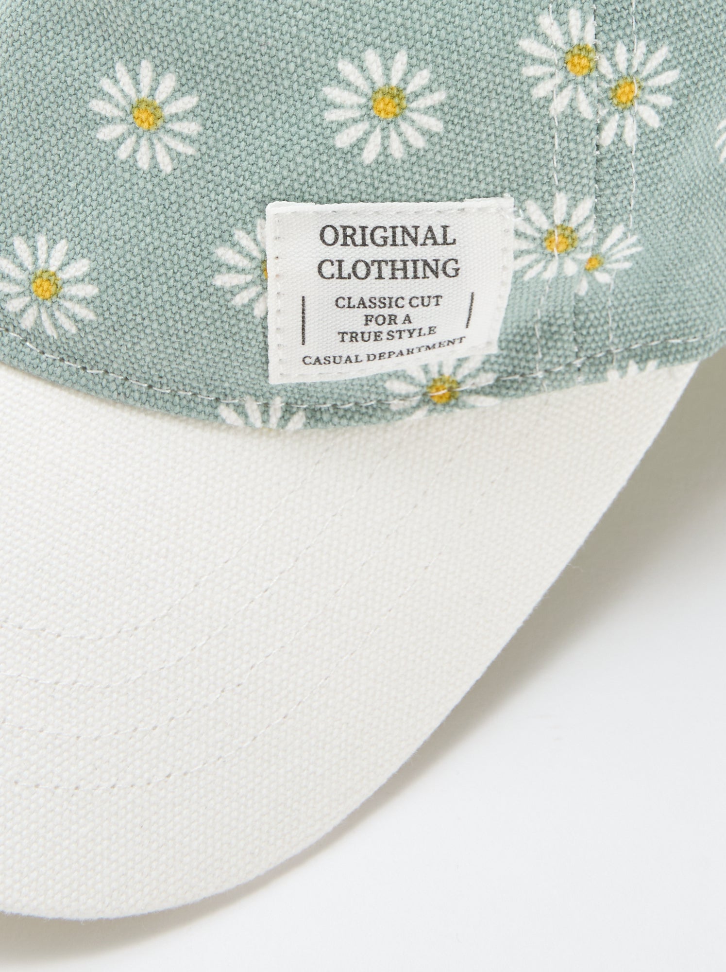 Casquette à motif réglable par scratch - Vert (EYU55_3)