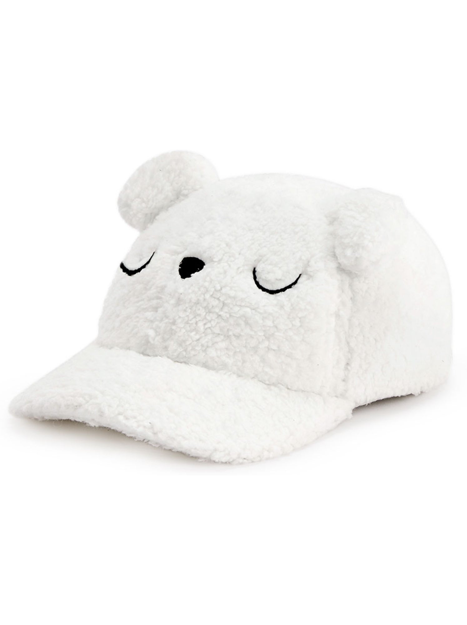 Casquette bébé en sherpa charlie - Ecru
