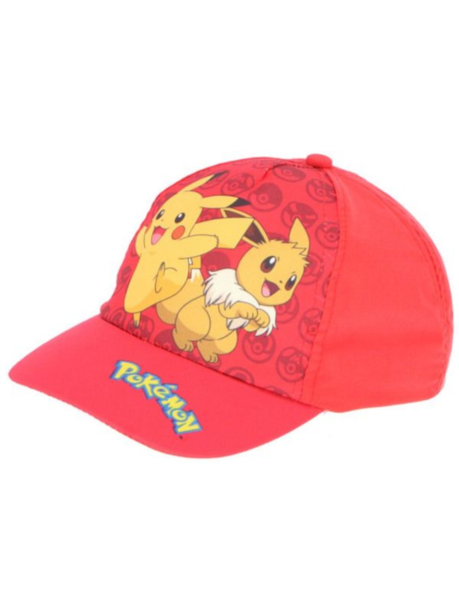 Casquette enfant - 100% coton - pikachu pokémon - Rouge