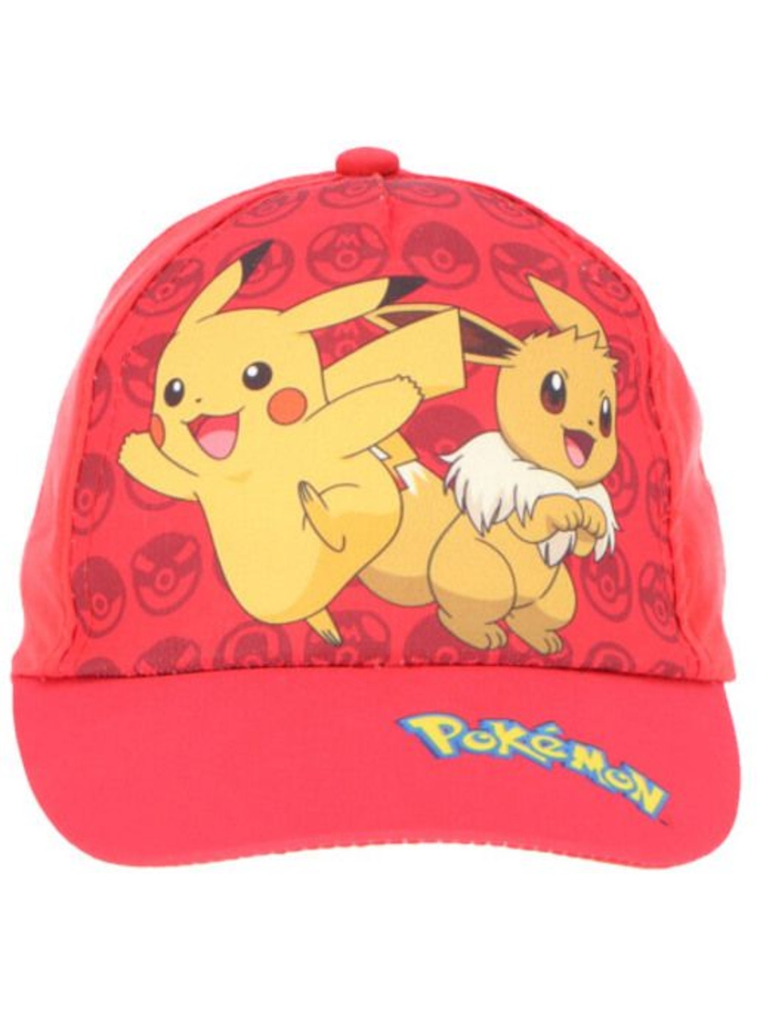 Casquette enfant - 100% coton - pikachu pokémon - Rouge