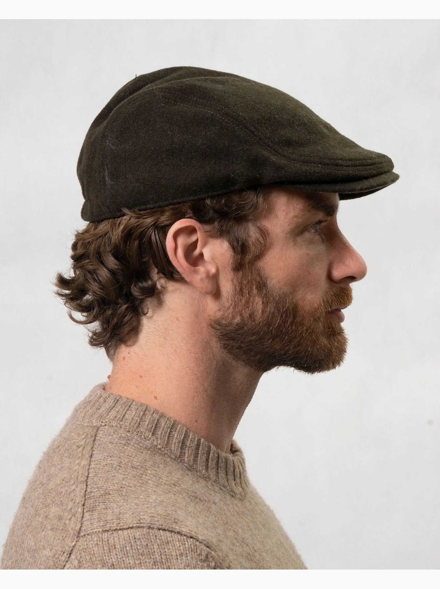 Casquette tissu, doublée en polyester homme isotoner - Kaki