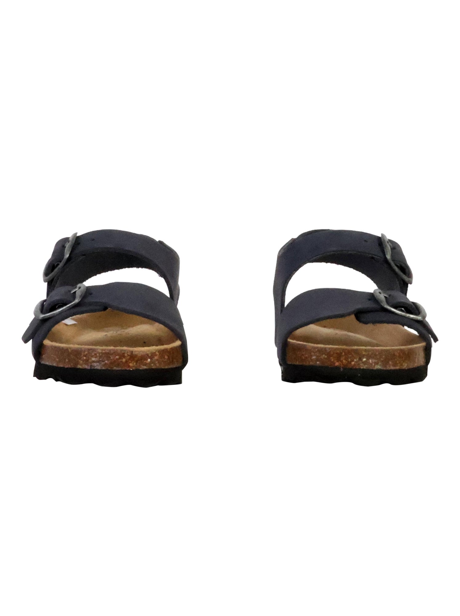 Mules Cuir Enfant The Divine Factory - Bleu