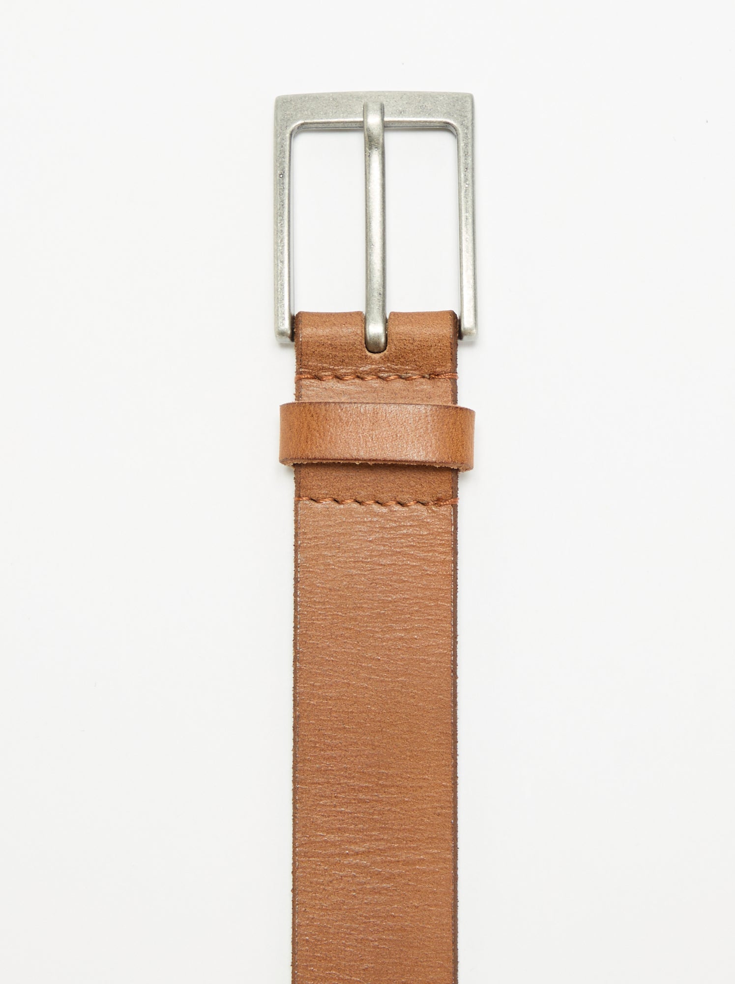 Ceinture basique avec boucle métallique - Marron