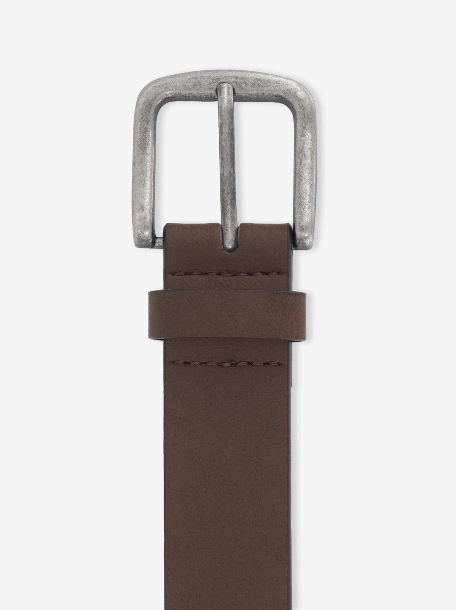 Ceinture basique boucle métallique - Marron