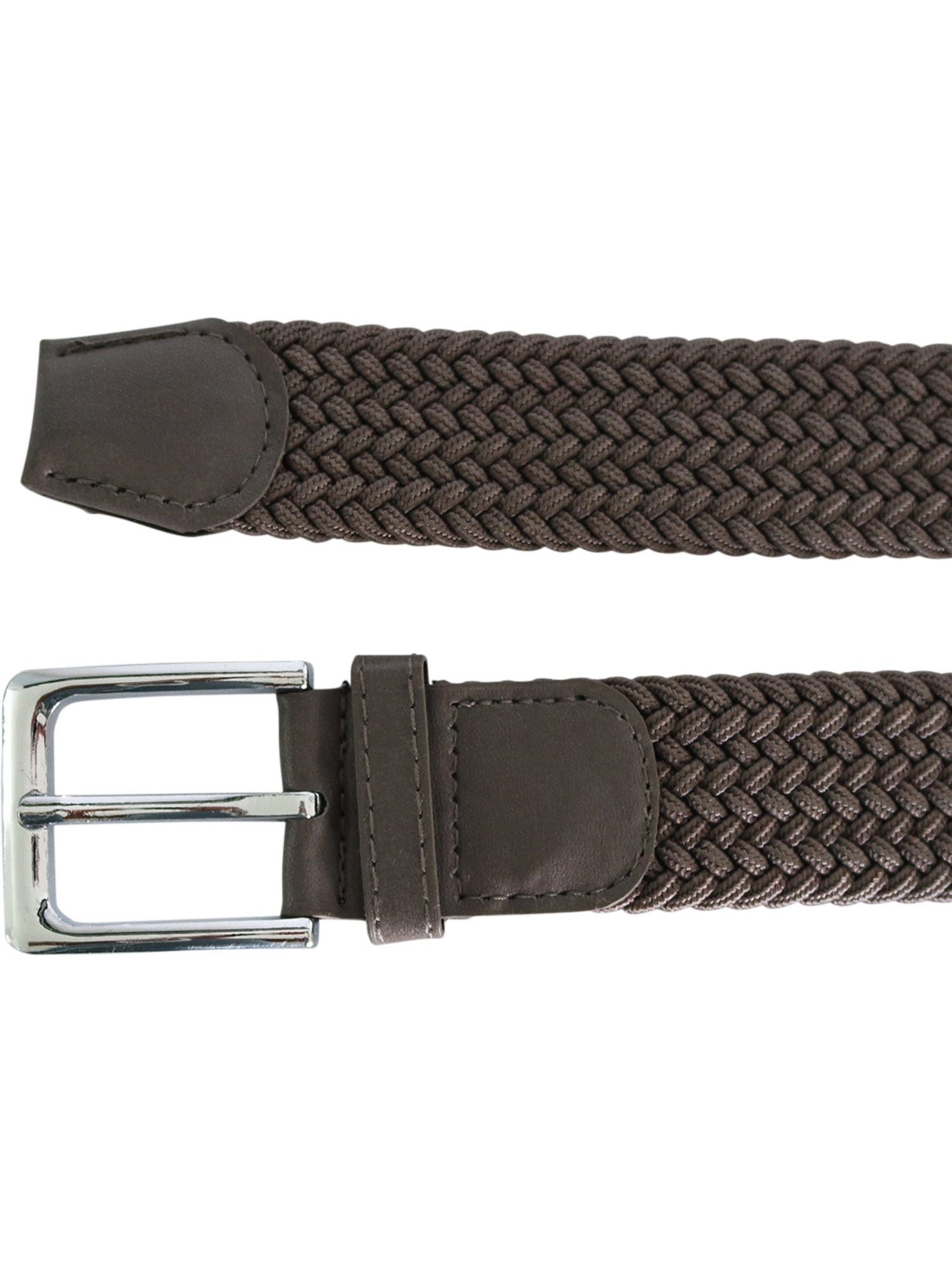 Ceinture élastique 3 cm – finition cuir synthétique ajustable - Taupe