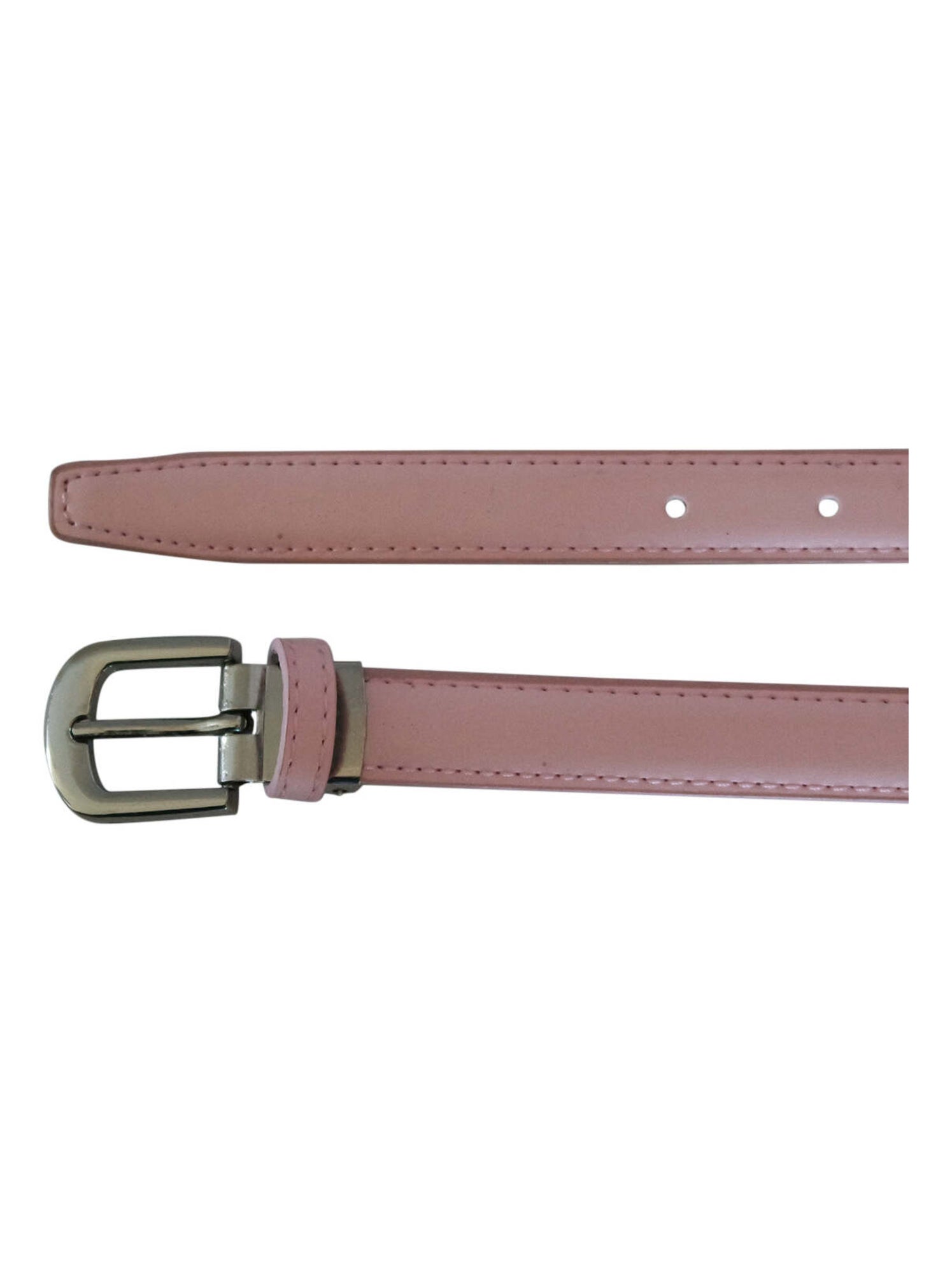 Ceinture fine en cuir ajustable ? ?l?gante - Rose pastel