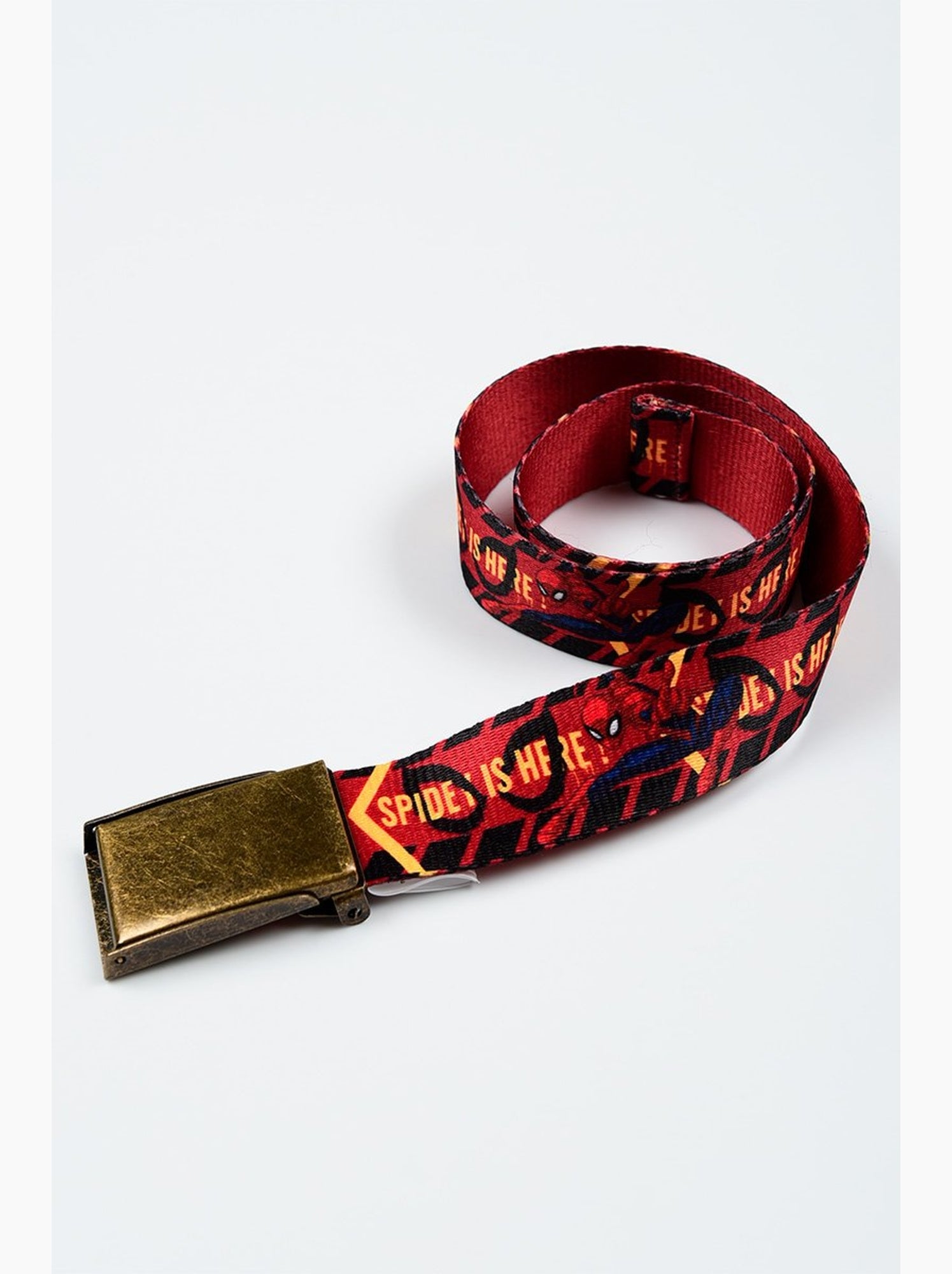 Ceinture   garçon spiderman - licence officielle - Rouge