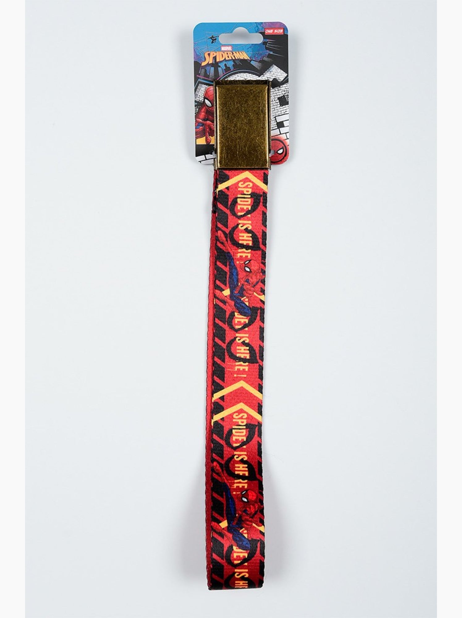 Ceinture   garçon spiderman - licence officielle - Rouge