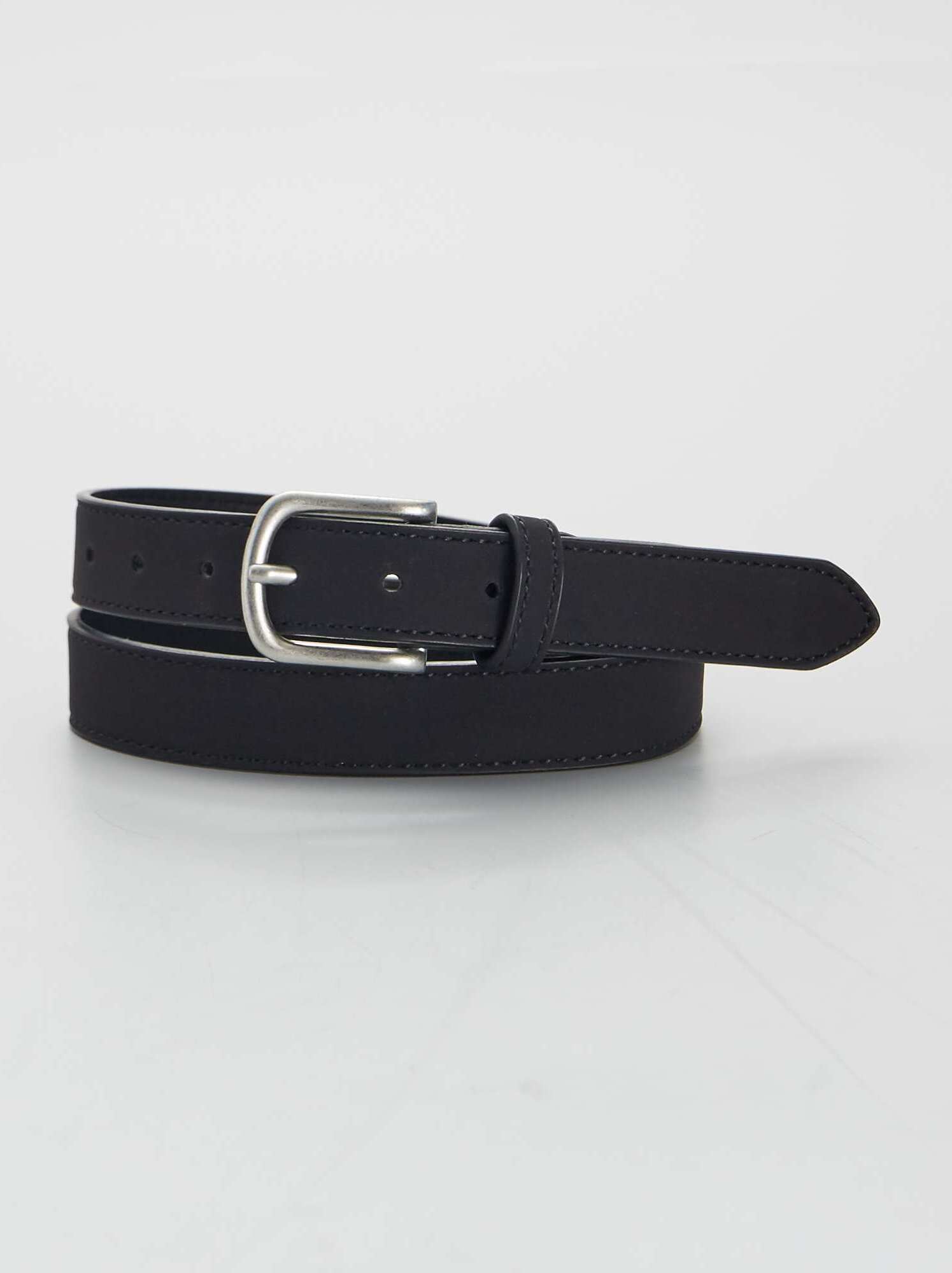 Ceinture simili toucher doux - noir