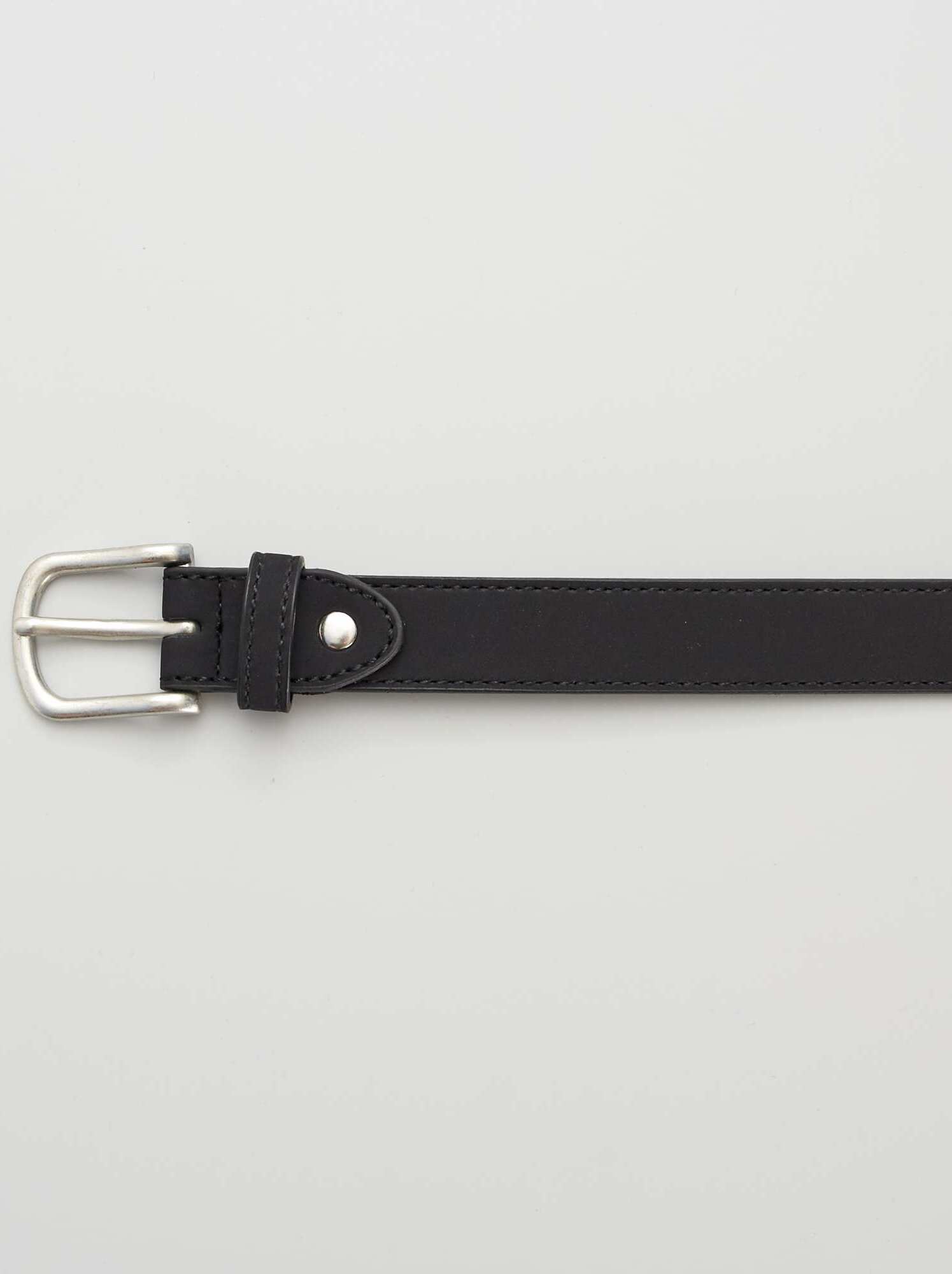 Ceinture simili toucher doux - noir