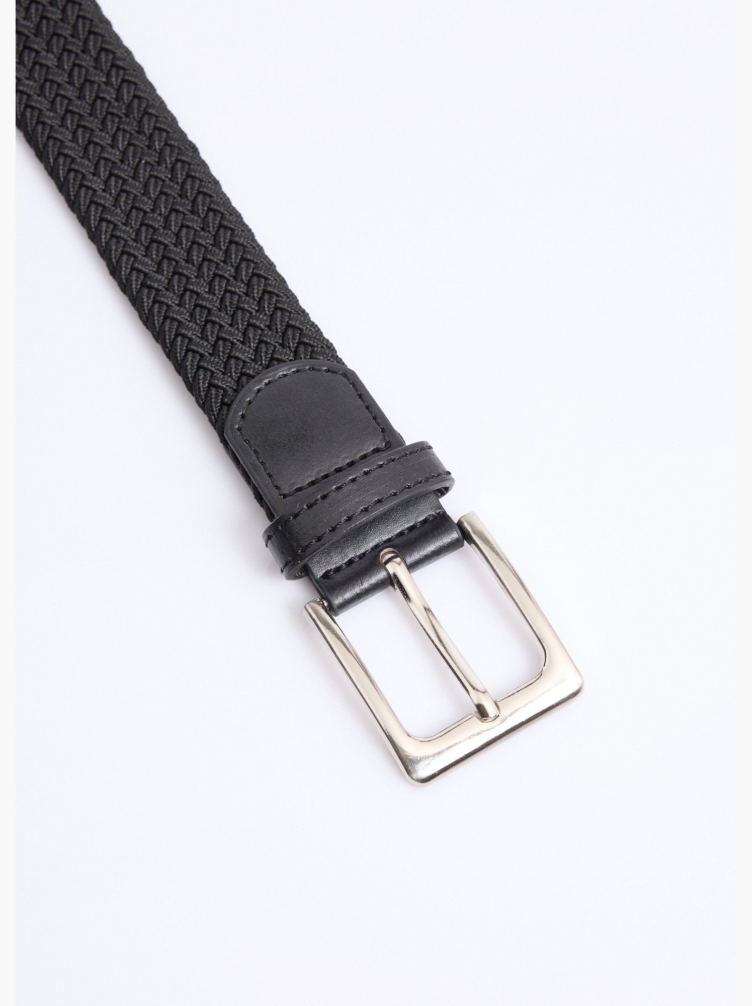 Ceinture tressée extensible taille unique - afibel - Noir