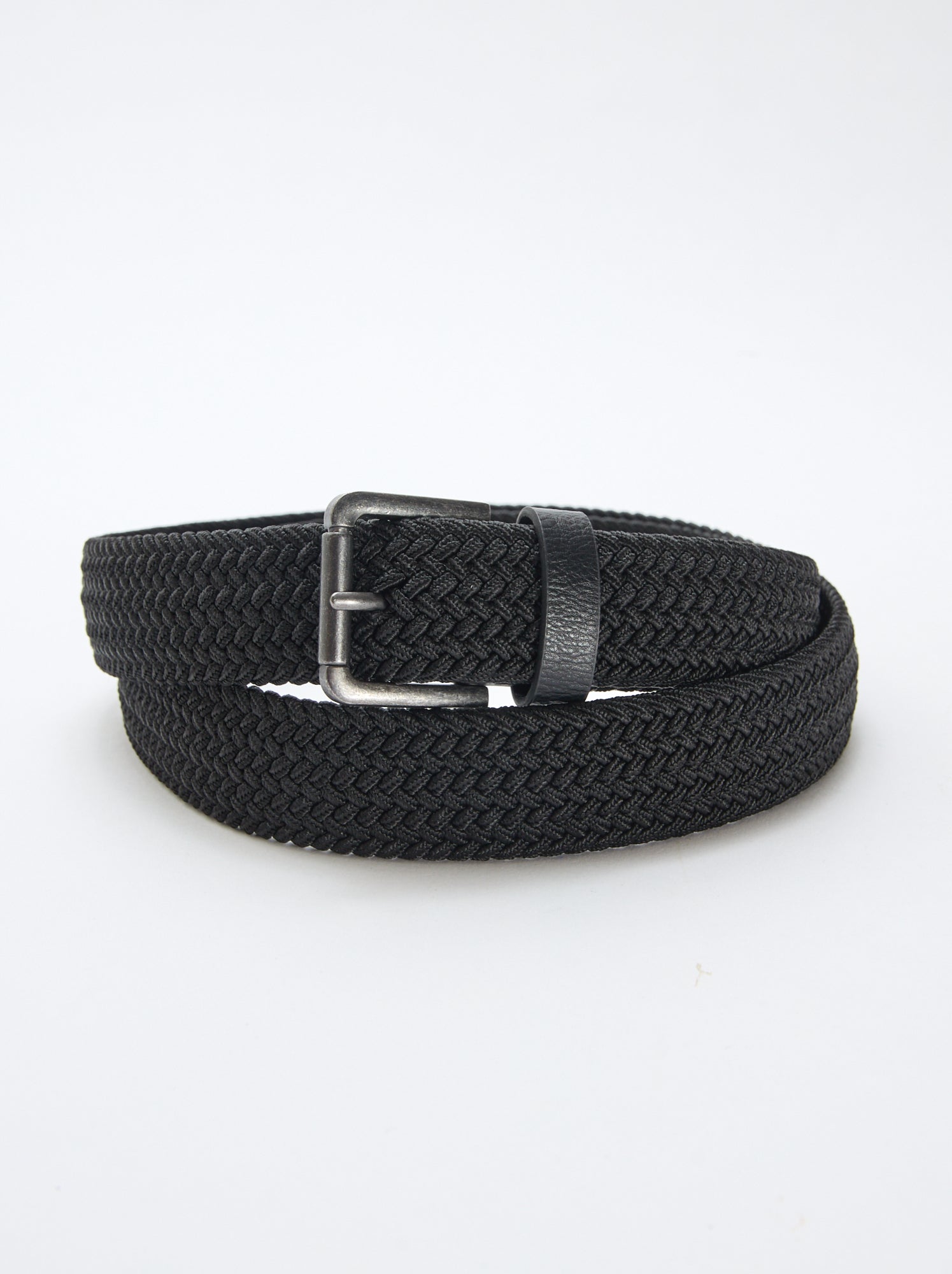 Ceinture tressée - Noir