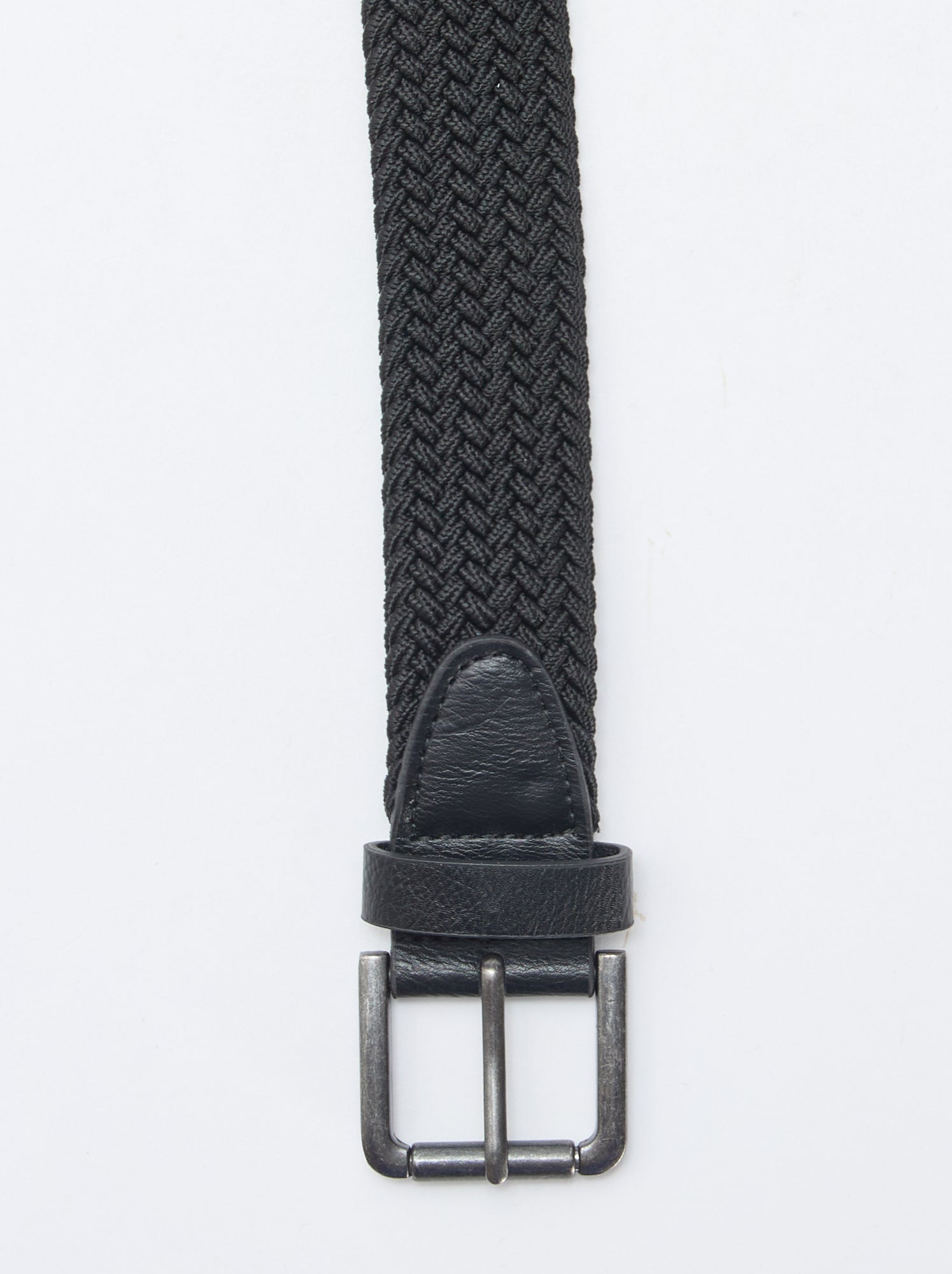 Ceinture tressée - Noir