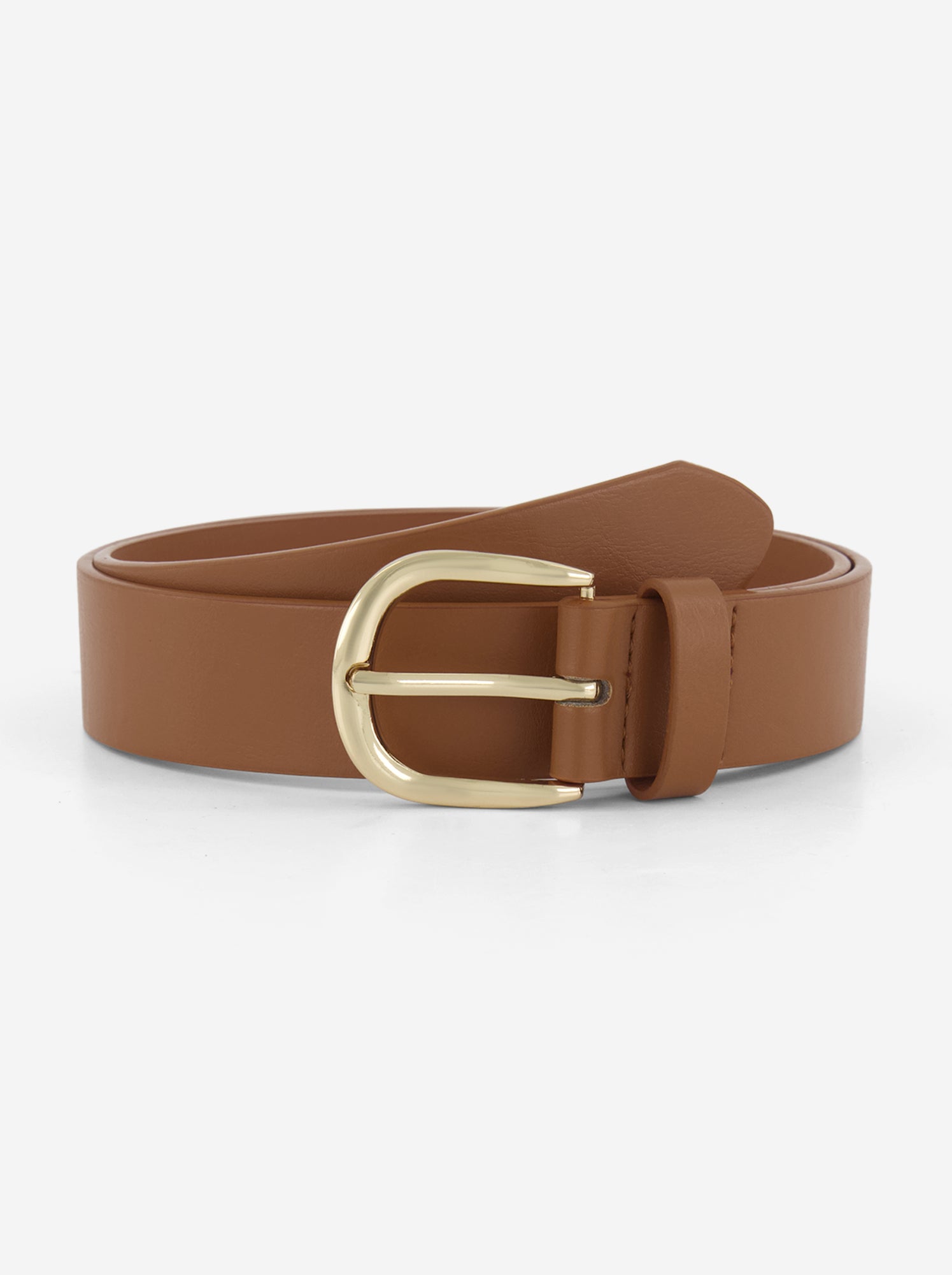 Ceinture unie basique - Marron