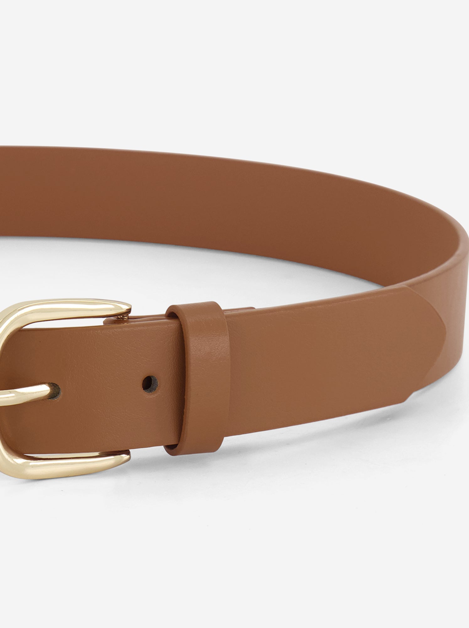 Ceinture unie basique - Marron
