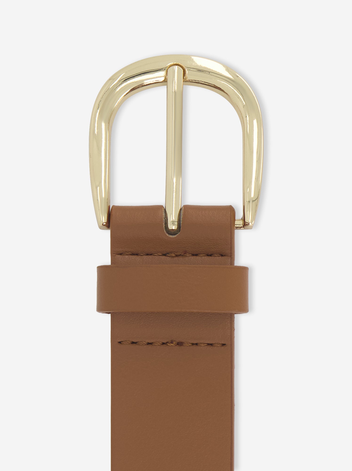 Ceinture unie basique - Marron