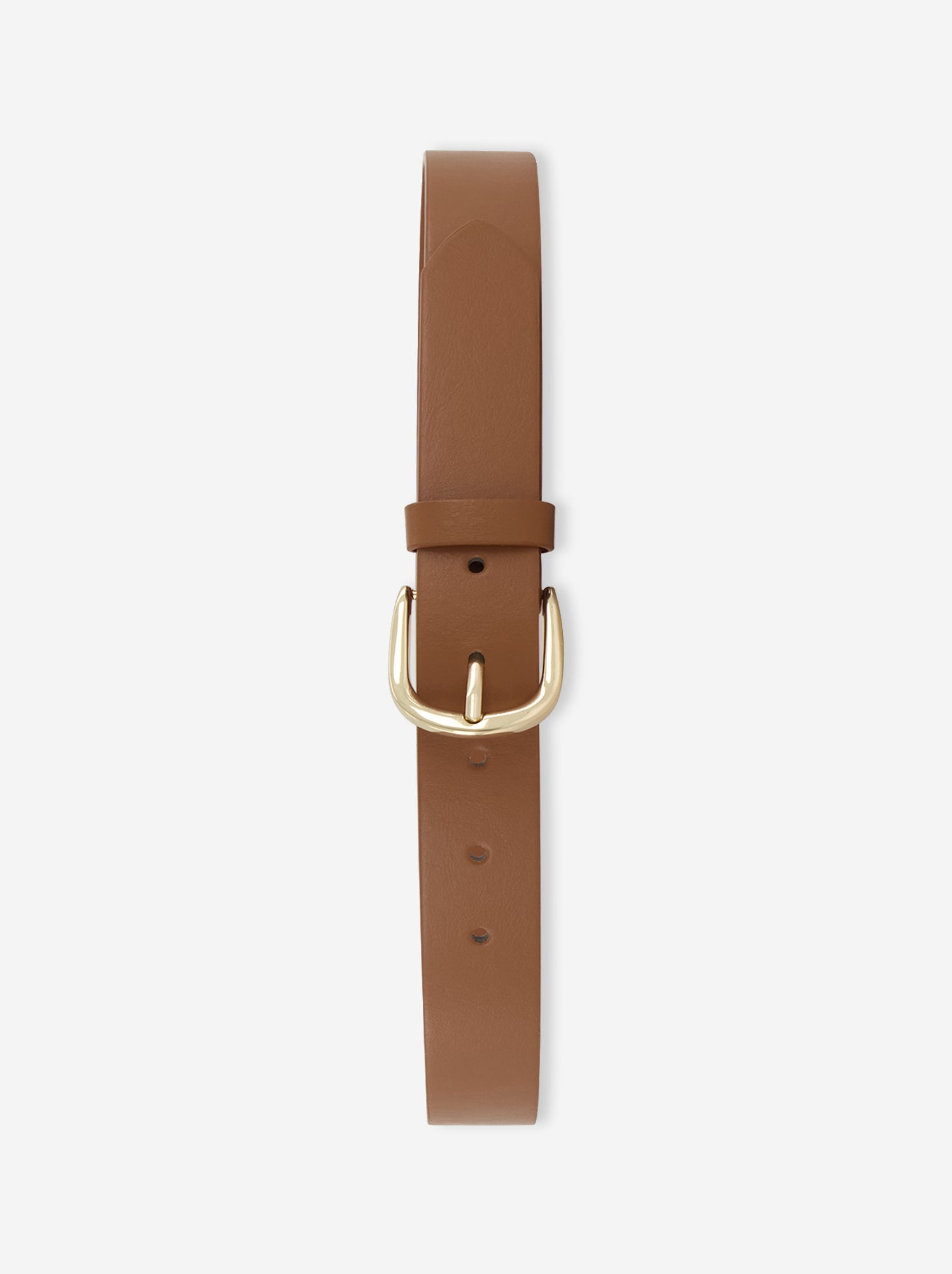 Ceinture unie basique - Marron