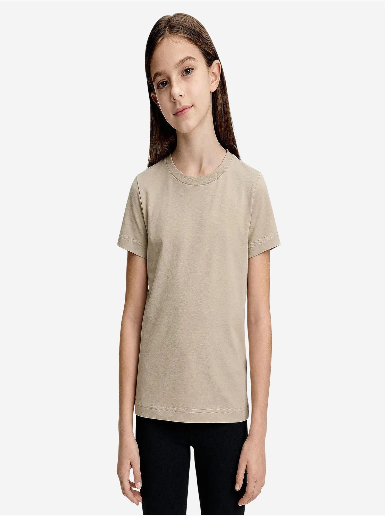 T-shirt homme en coton et élasthanne tommy - Beige argile