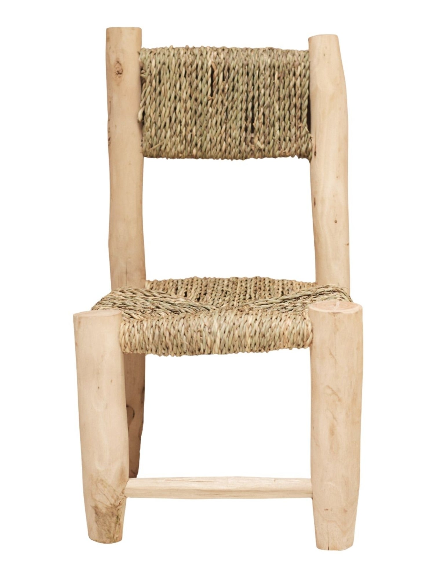 Chaise enfant bois de laurier et doum - Bois naturel