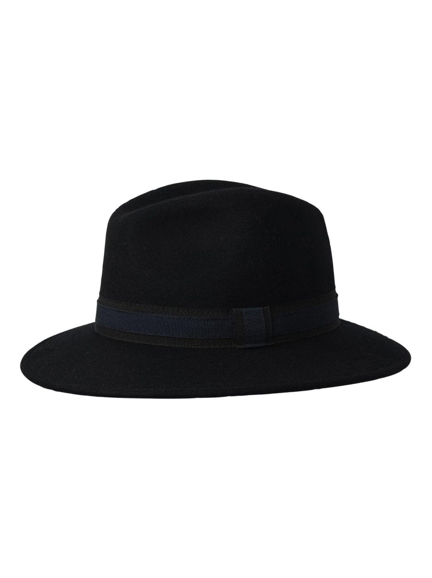 Chapeau fédora 100% laine IDRO - Bleu marine