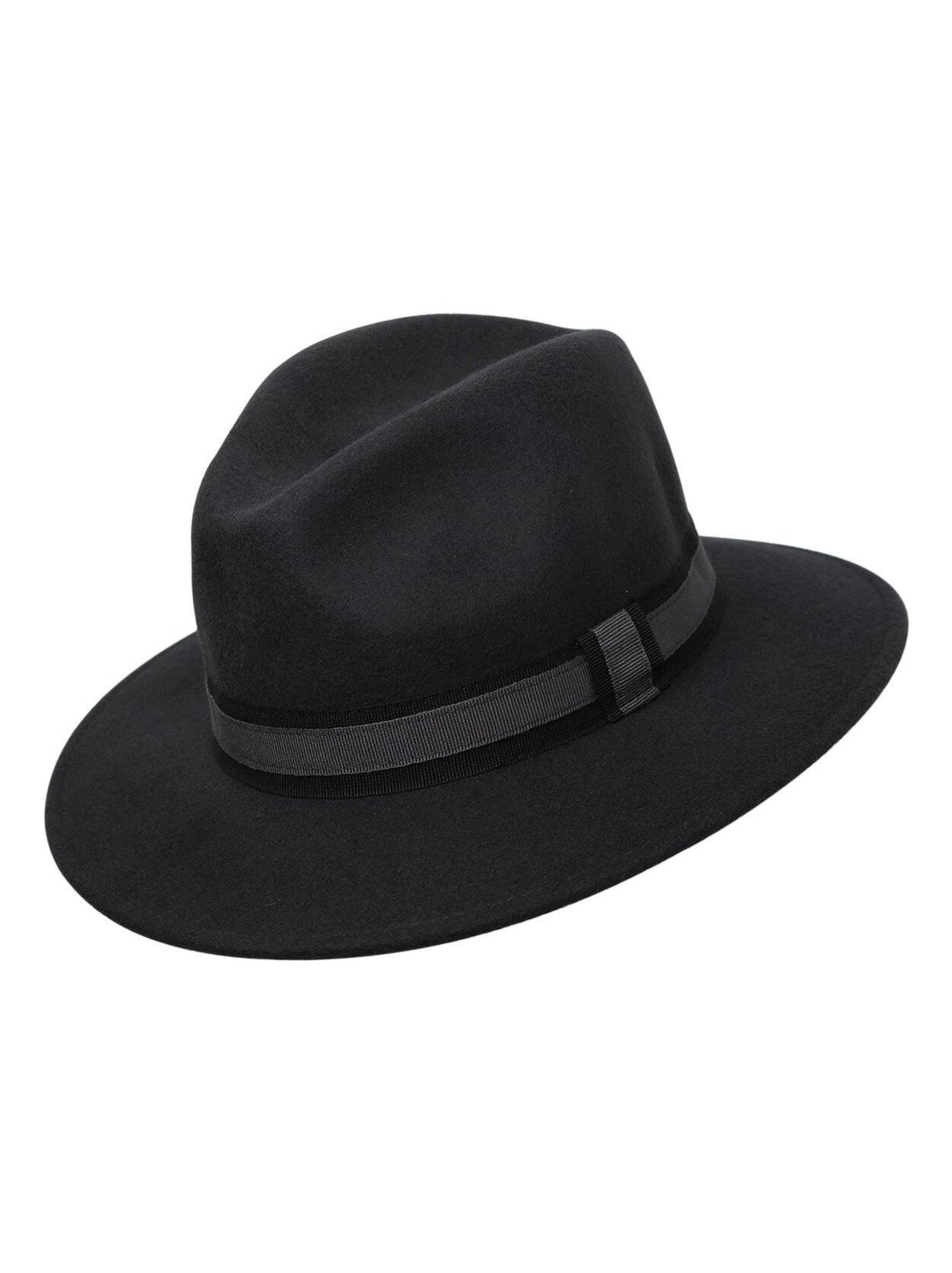 Chapeau fédora 100% laine IDRO - Gris